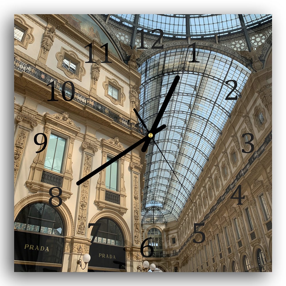 Wanduhr 30x30 - Luxus-Einkaufszentrum