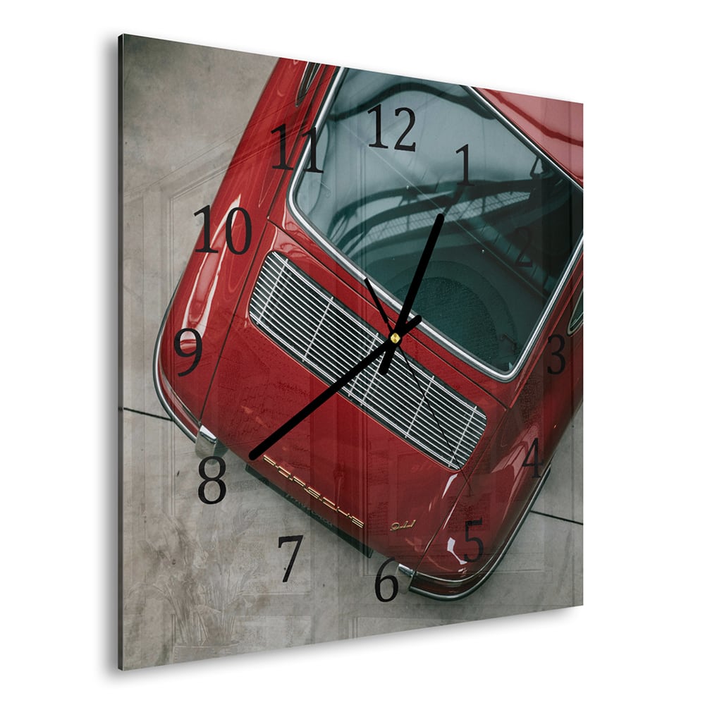 Wanduhr 30x30 - Porsche 911
