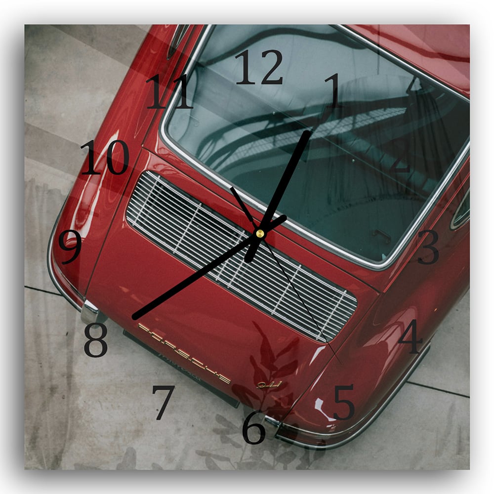 Wanduhr 30x30 - Porsche 911
