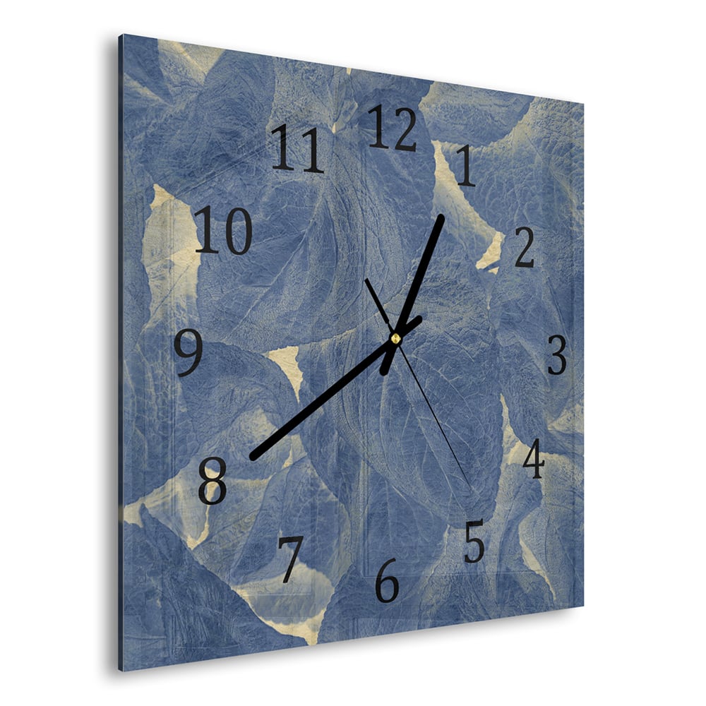 Wanduhr 30x30 - Textur der Blätter