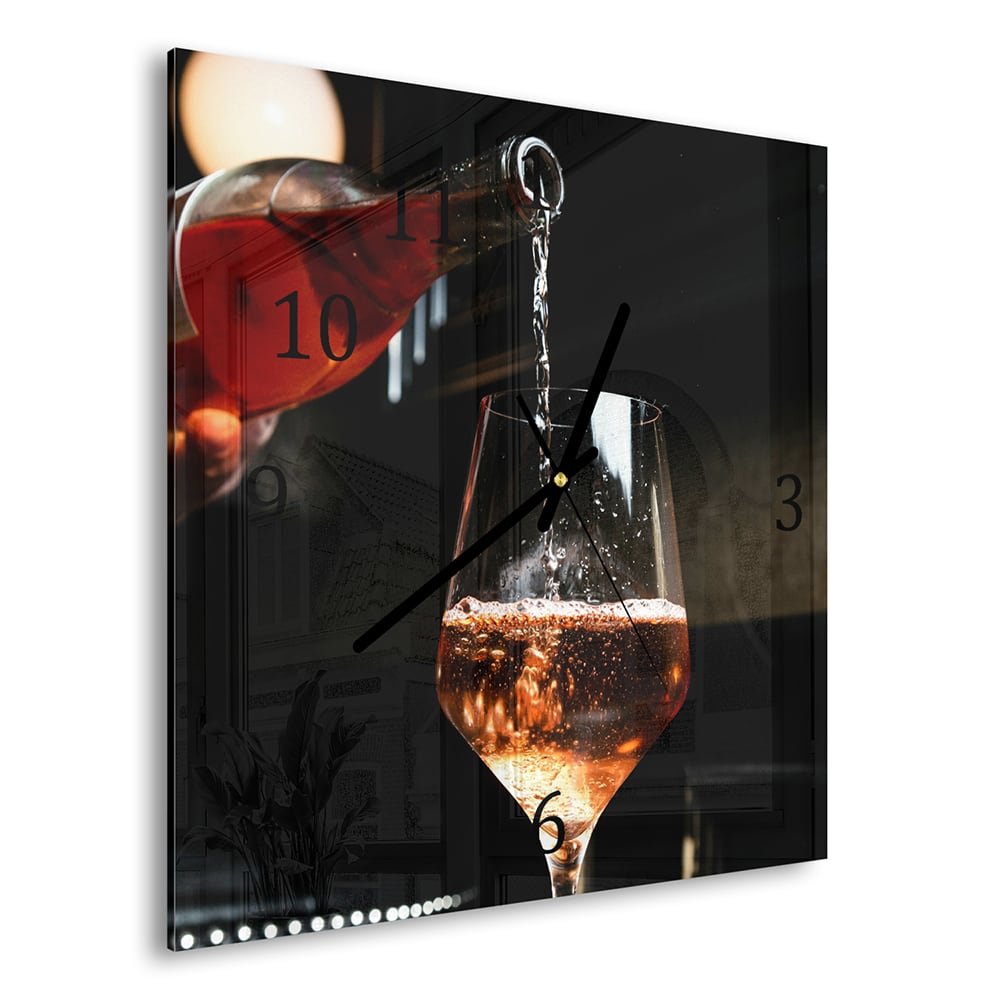 Wanduhr 30x30 - Rosé