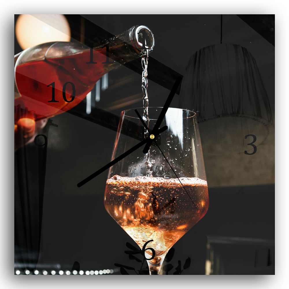 Wanduhr 30x30 - Rosé