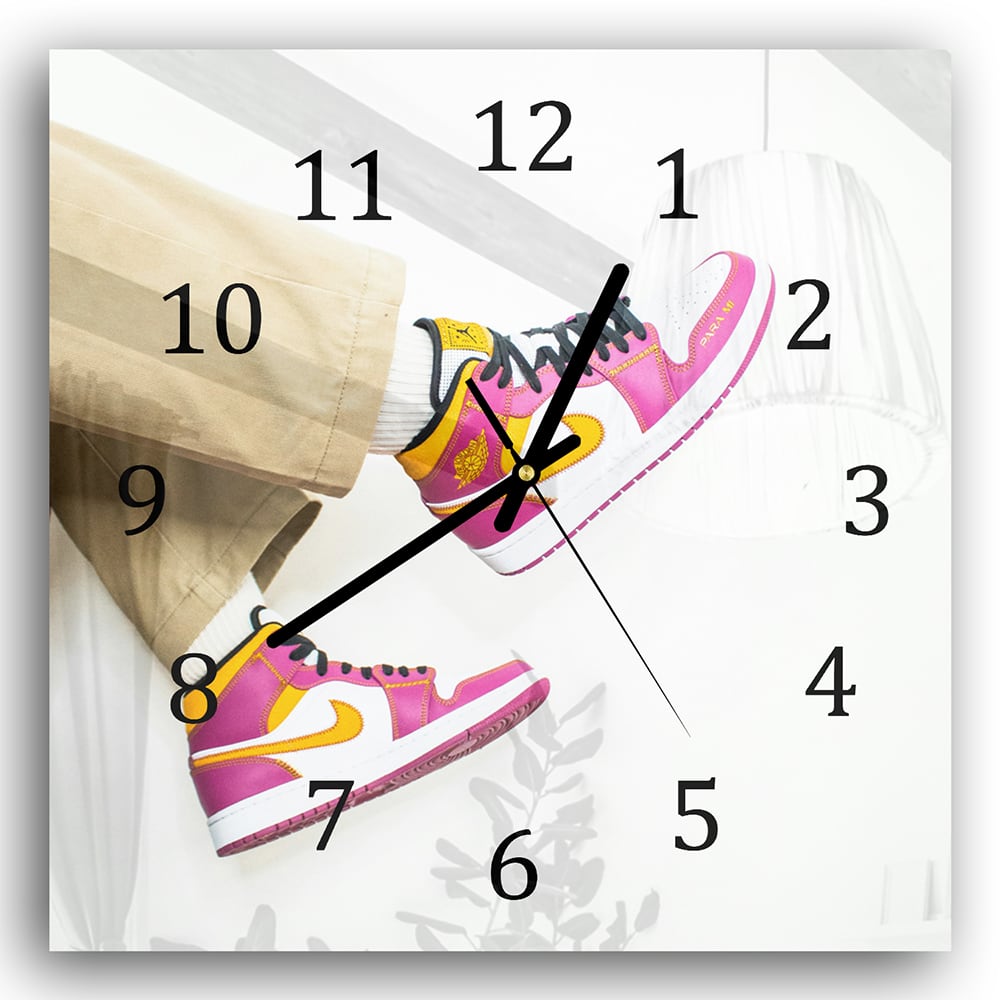 Wanduhr 30x30 - Rosa Jordans