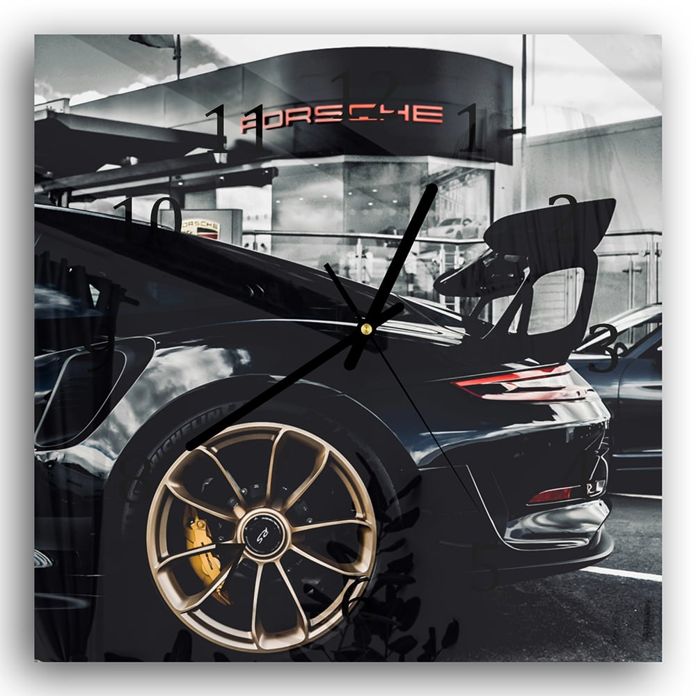 Wanduhr 30x30 - Porsche GT3 RS