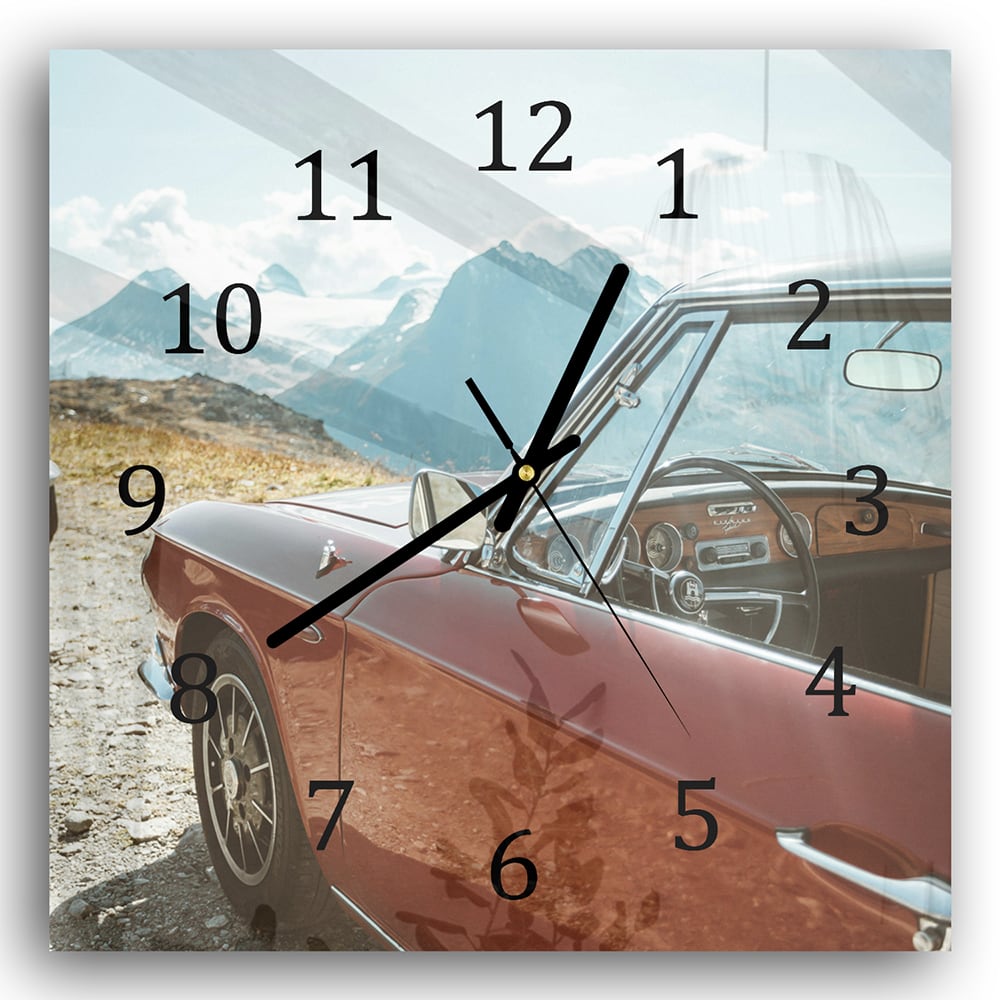 Wanduhr 30x30 - Karmann Ghia