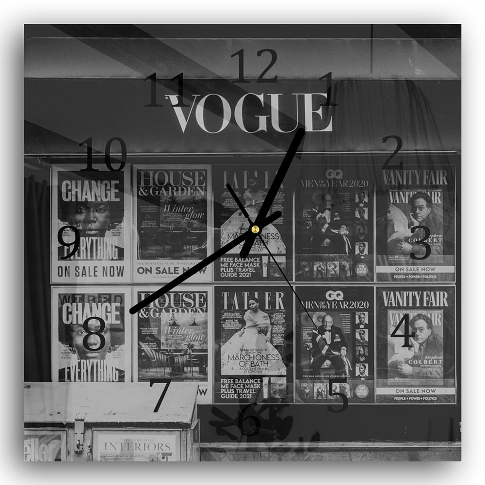 Wanduhr 30x30 - Vogue