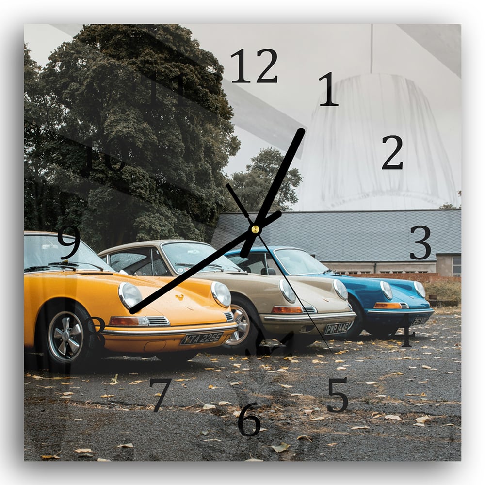 Wanduhr 30x30 - Porsche 911 1970
