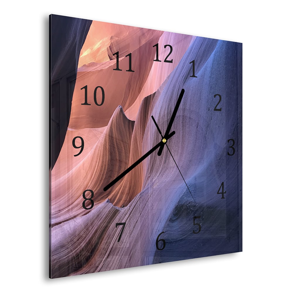 Wanduhr 30x30 - Antelope Canyon