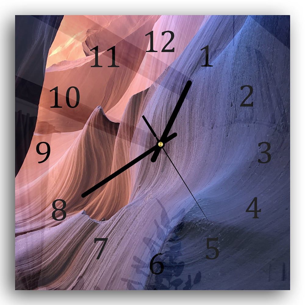 Wanduhr 30x30 - Antelope Canyon