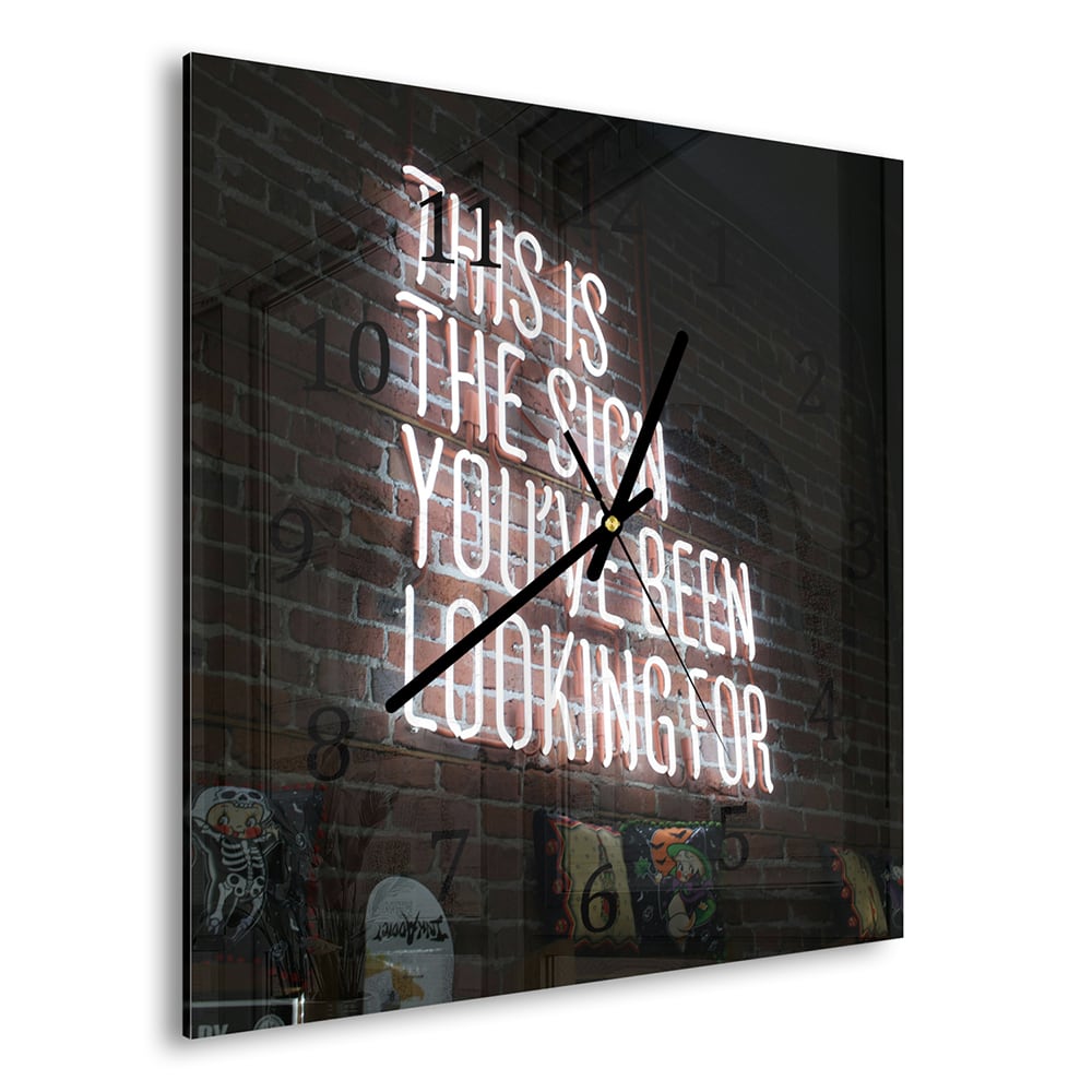 Wanduhr 30x30 - This is the Sign