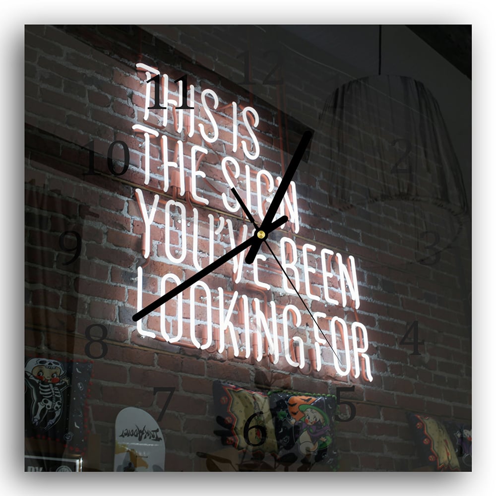 Wanduhr 30x30 - This is the Sign