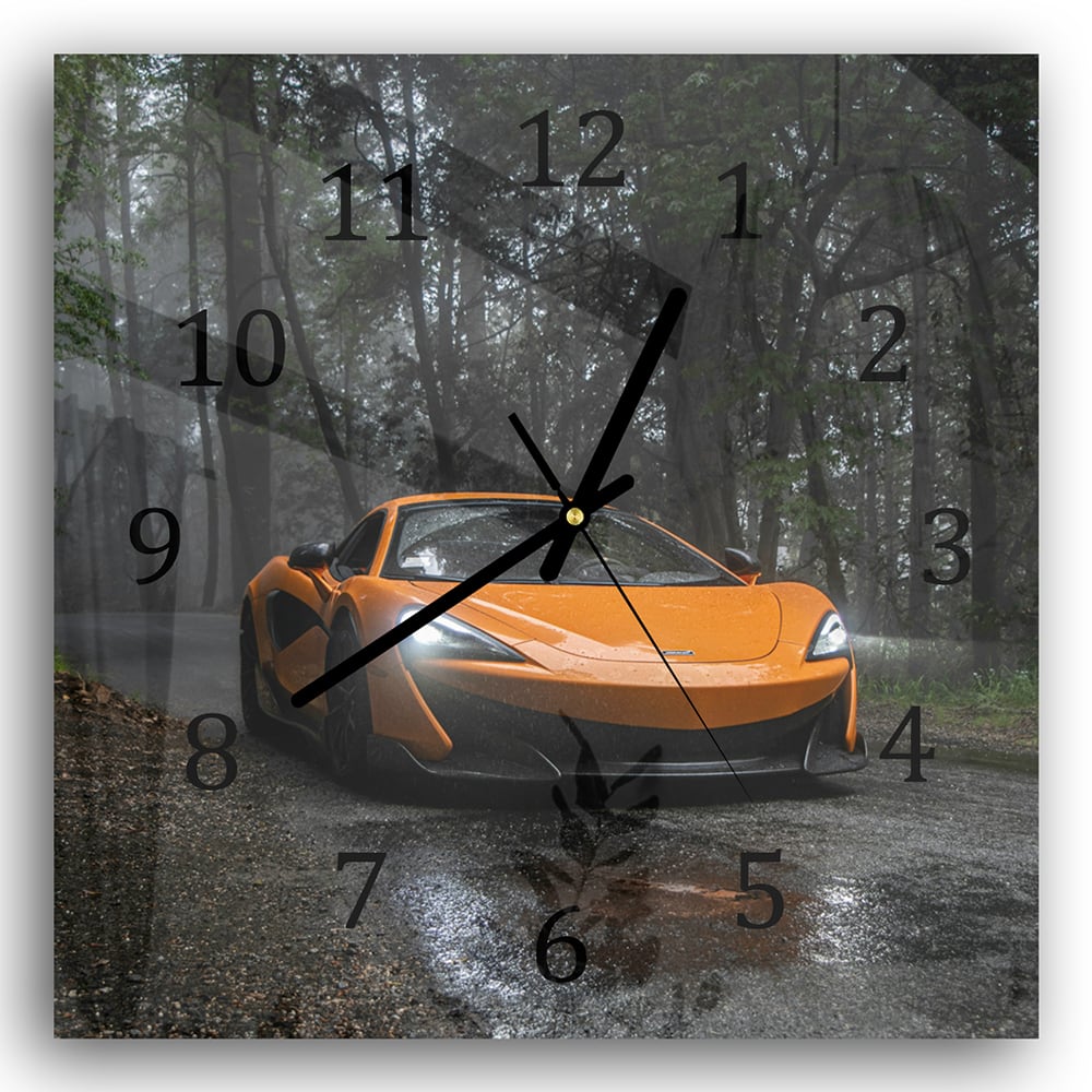 Wanduhr 30x30 - McLaren-Frontansicht