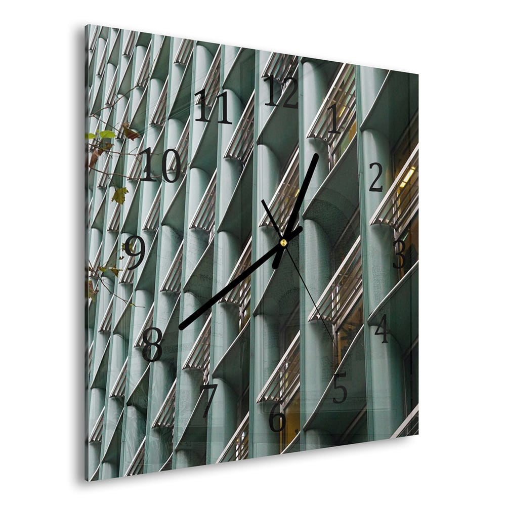 Wanduhr 30x30 - Städtische Architektur
