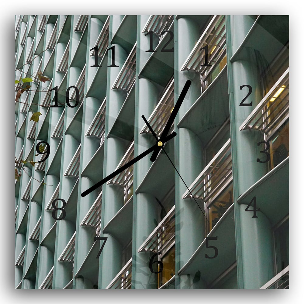 Wanduhr 30x30 - Städtische Architektur