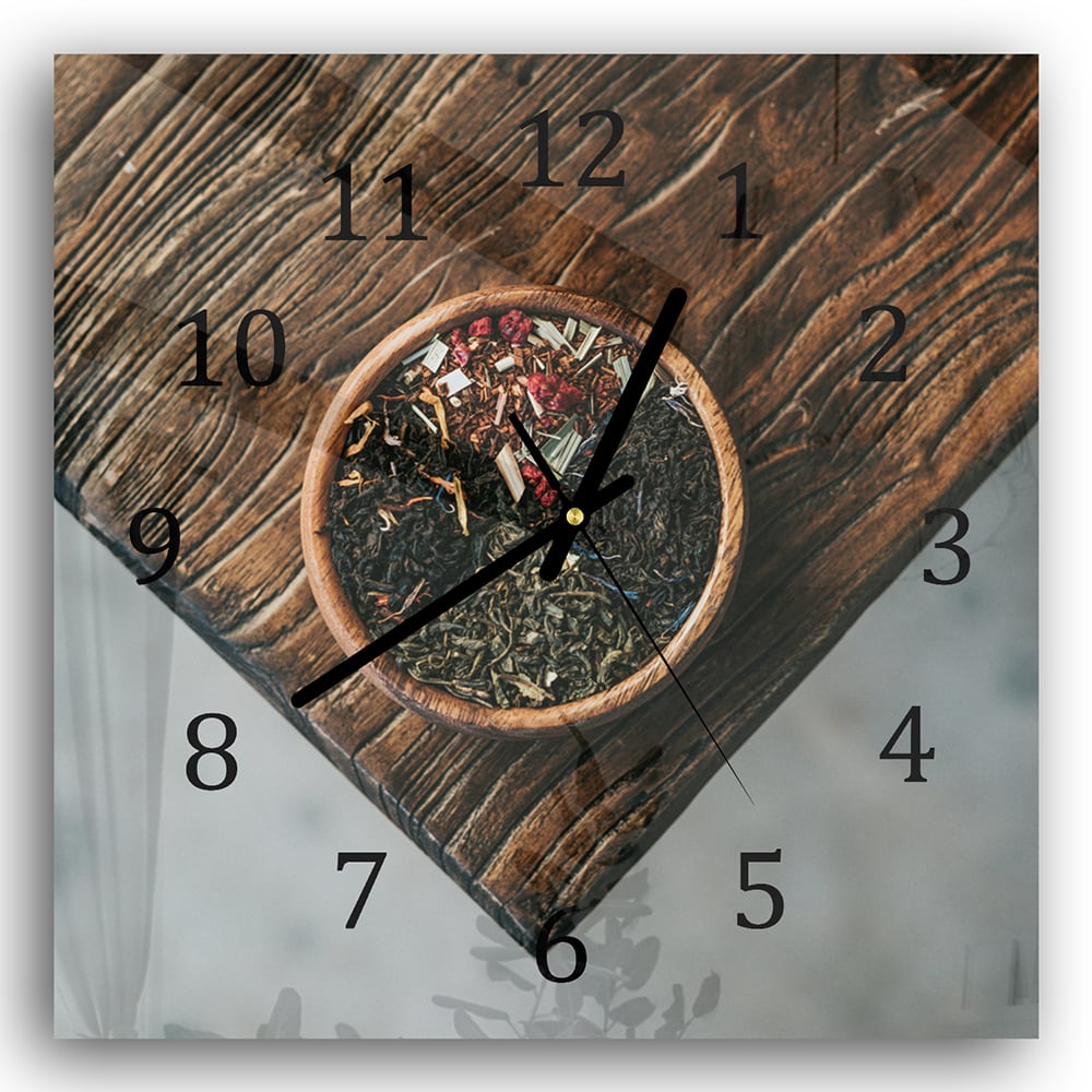 Wanduhr 30x30 - Kunst der Gewürze