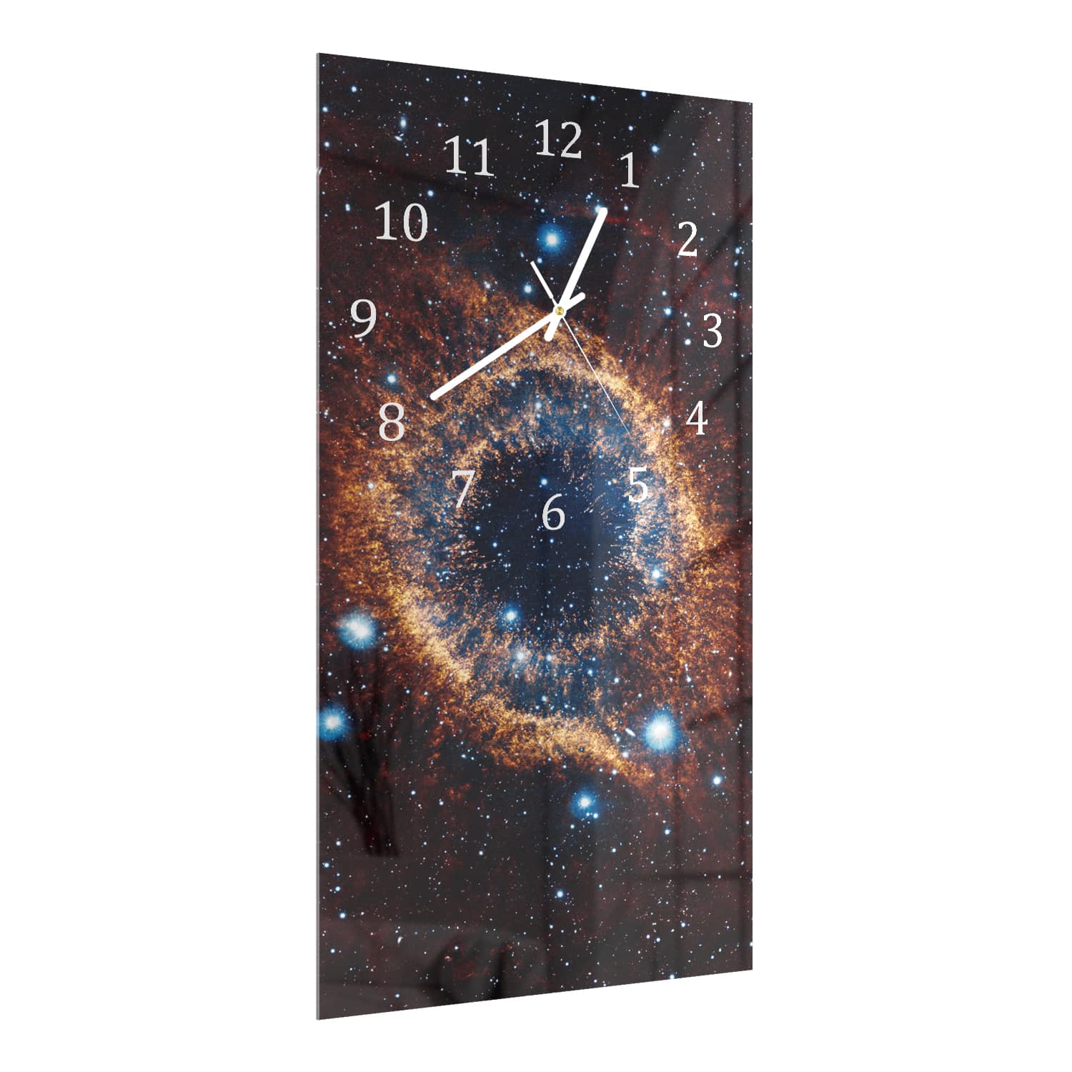 Wanduhr 30x60 - Nebel im Weltraum