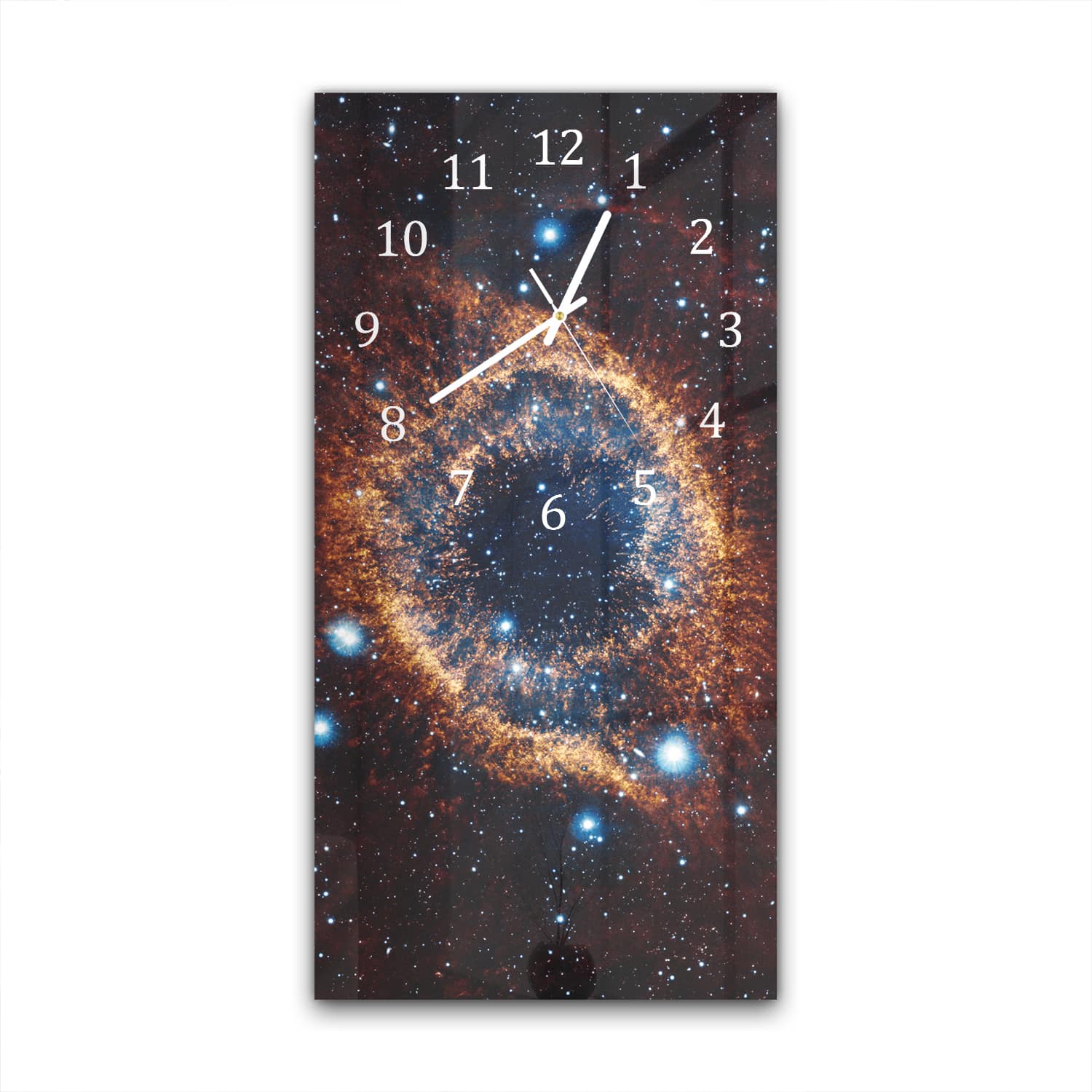 Wanduhr 30x60 - Nebel im Weltraum