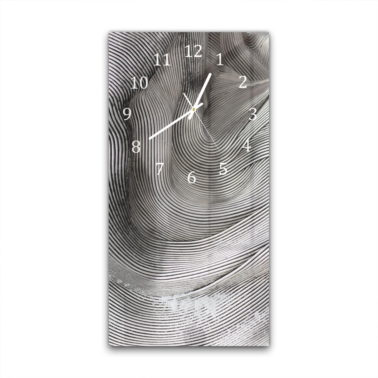 Wanduhr 30x60 - Gebogenes Eisen