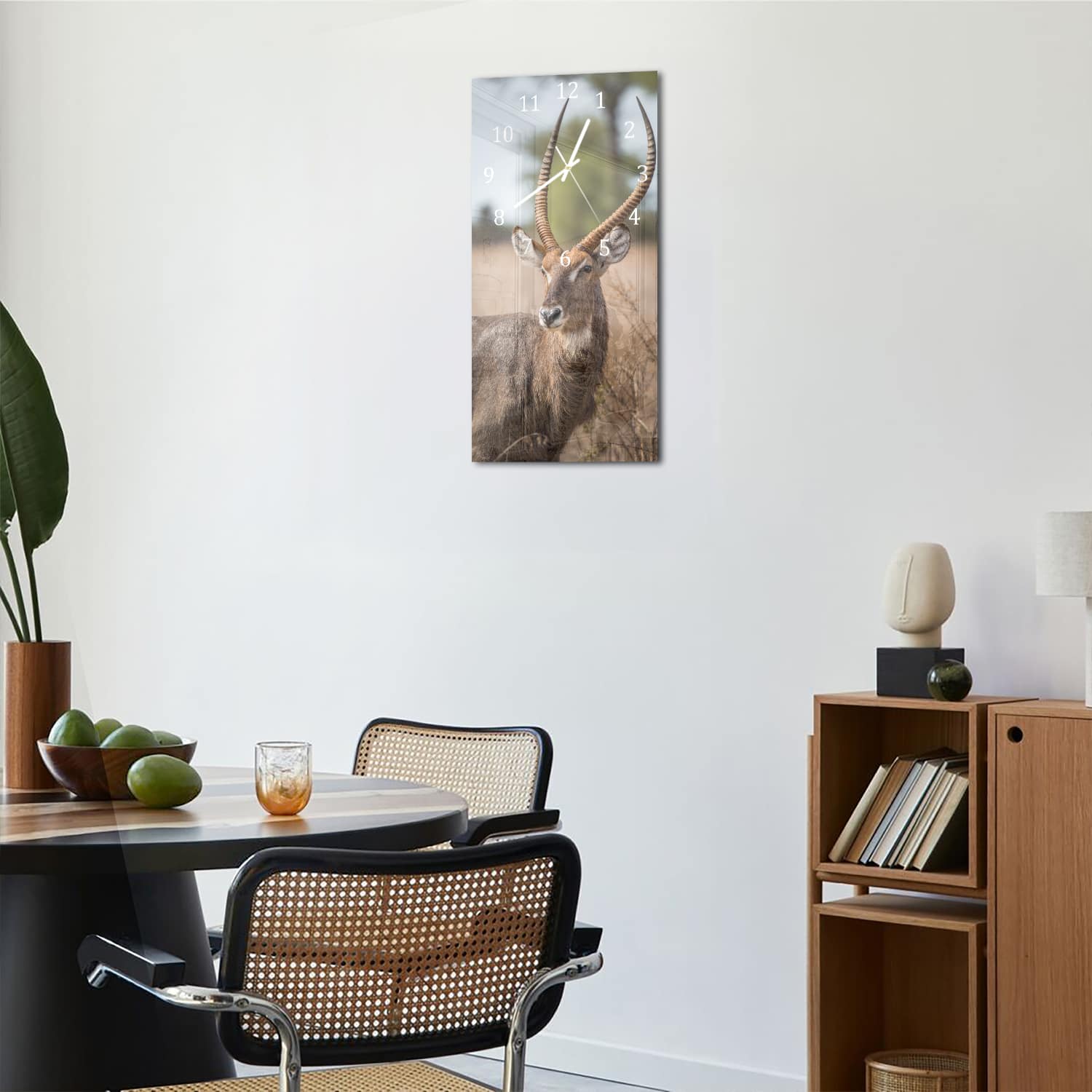 Wanduhr 30x60 - Wasserbock