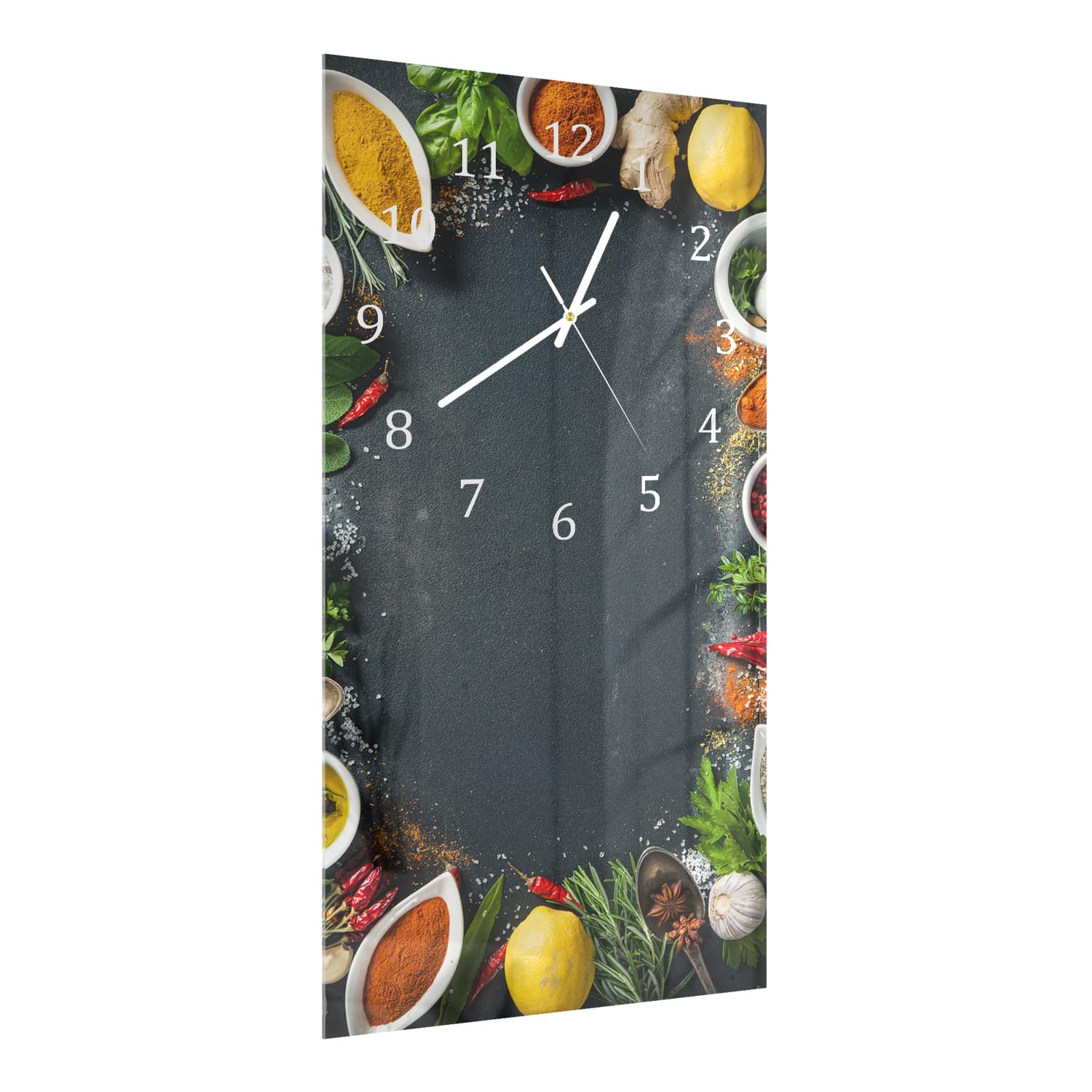 Wanduhr 30x60 - Geschmacksexplosion
