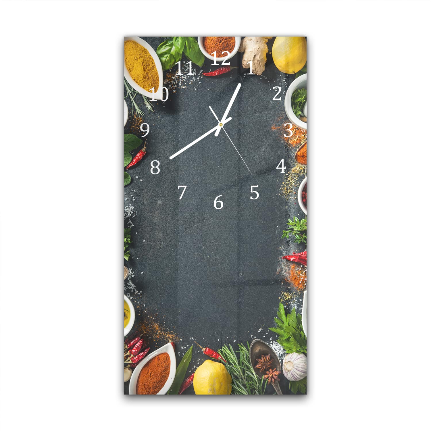 Wanduhr 30x60 - Geschmacksexplosion