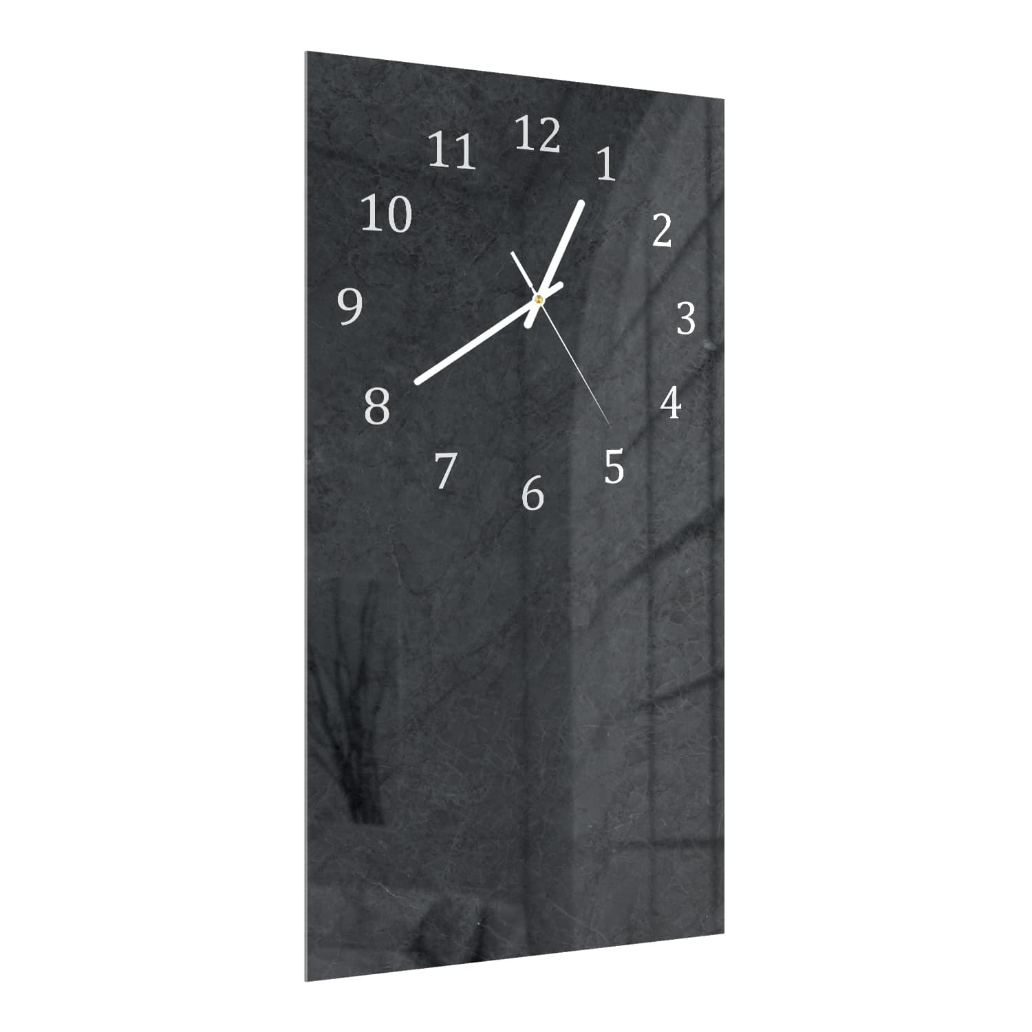 Wanduhr 30x60 - Schwarzer Marmor