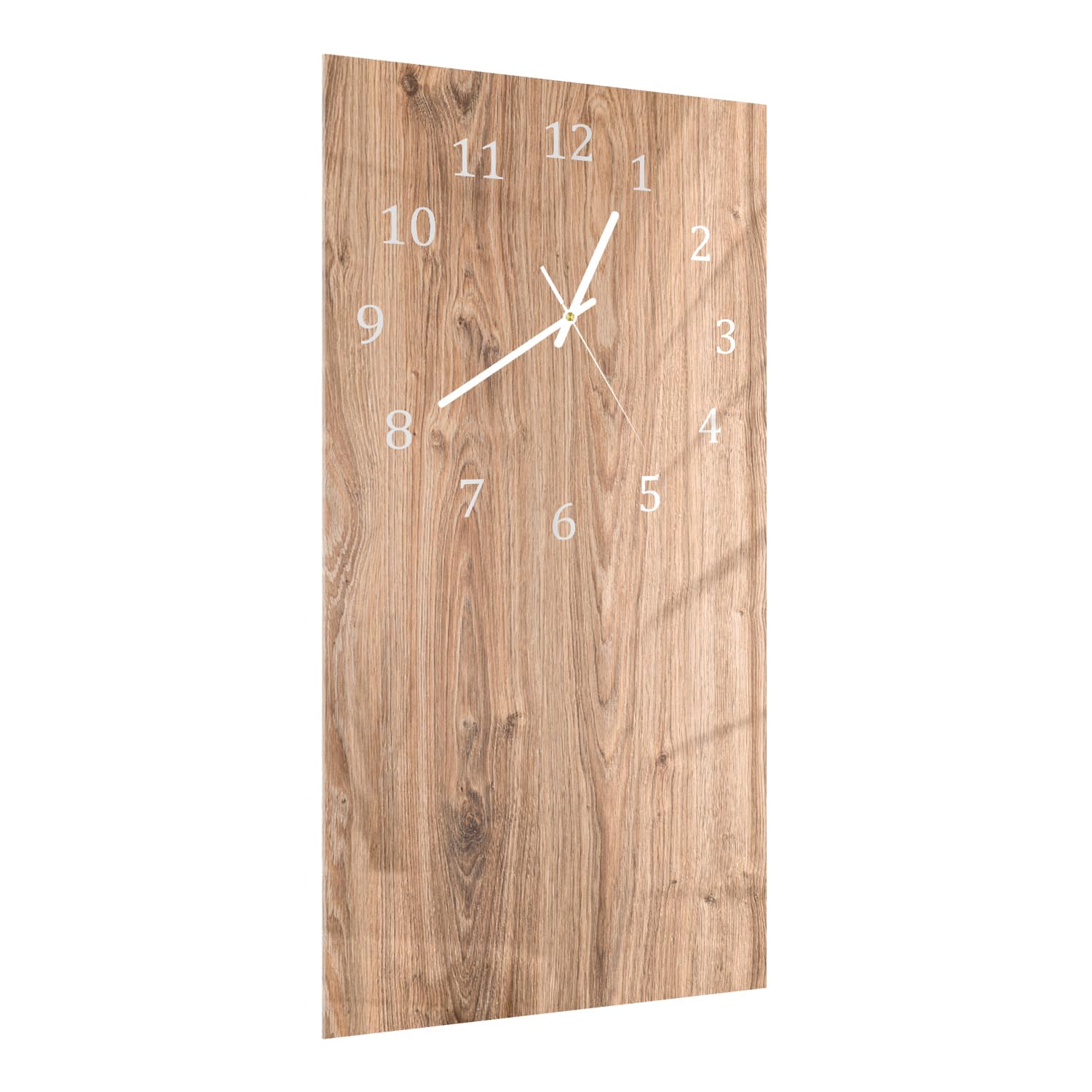 Wanduhr 30x60 - Eichenholz-Textur