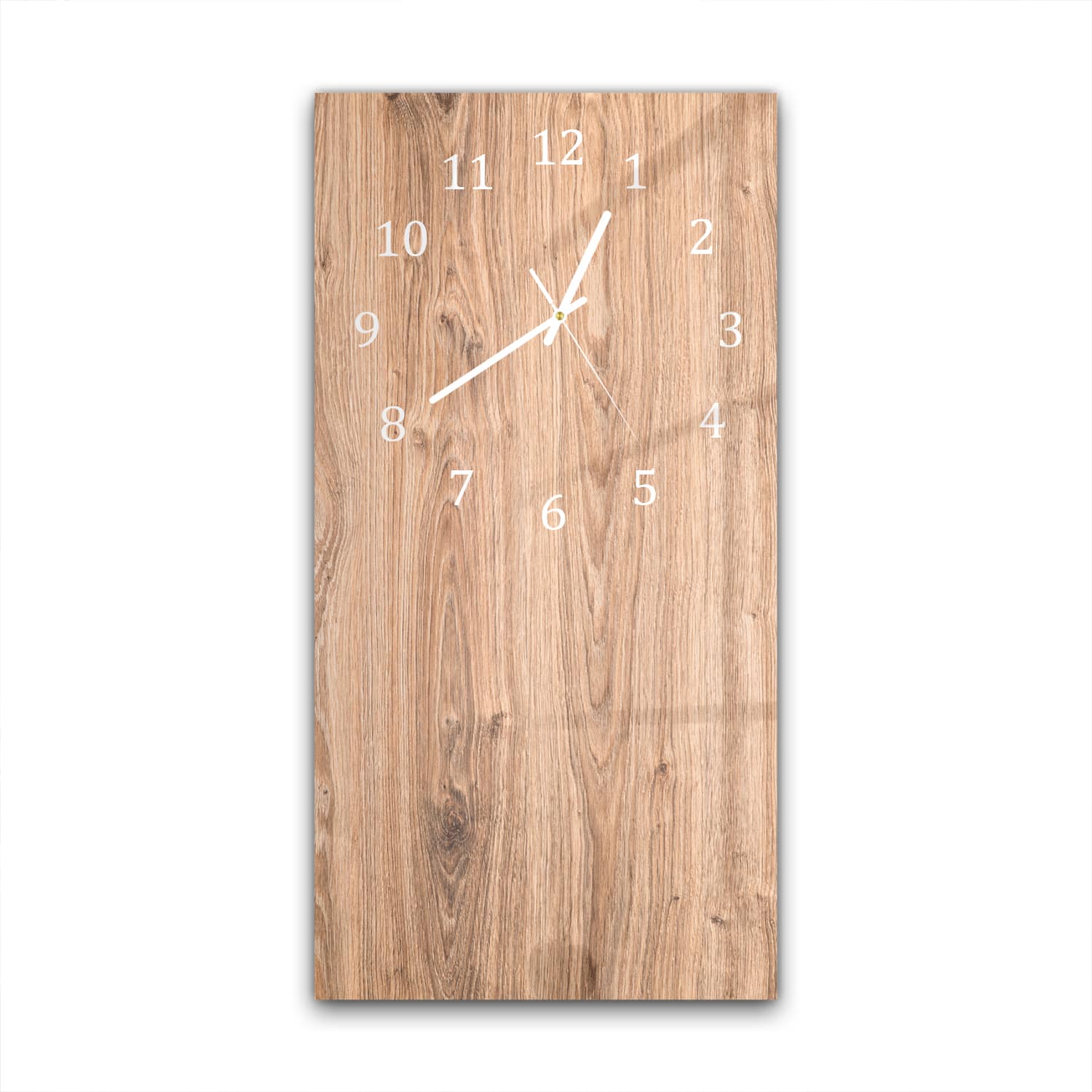 Wanduhr 30x60 - Eichenholz-Textur