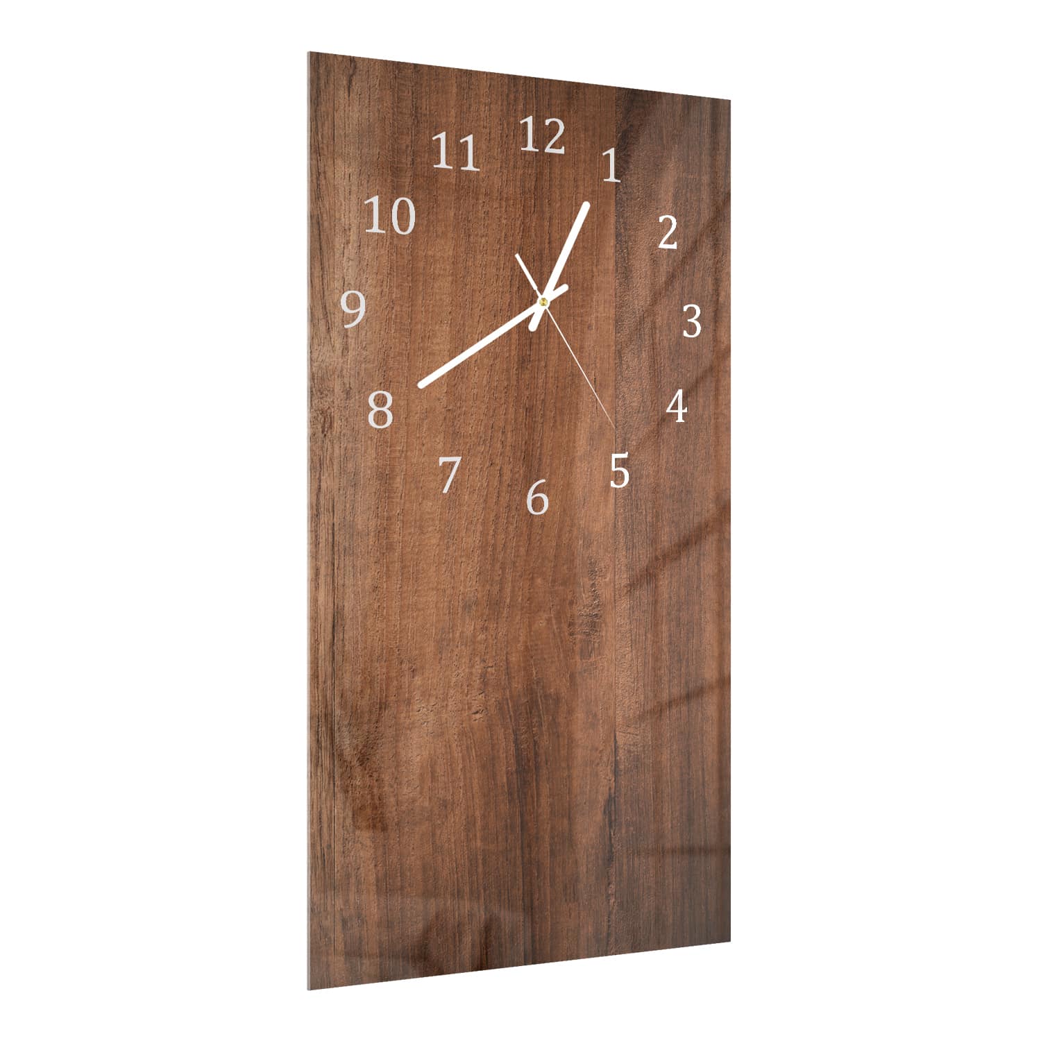 Wanduhr 30x60 - Altes braunes Holz