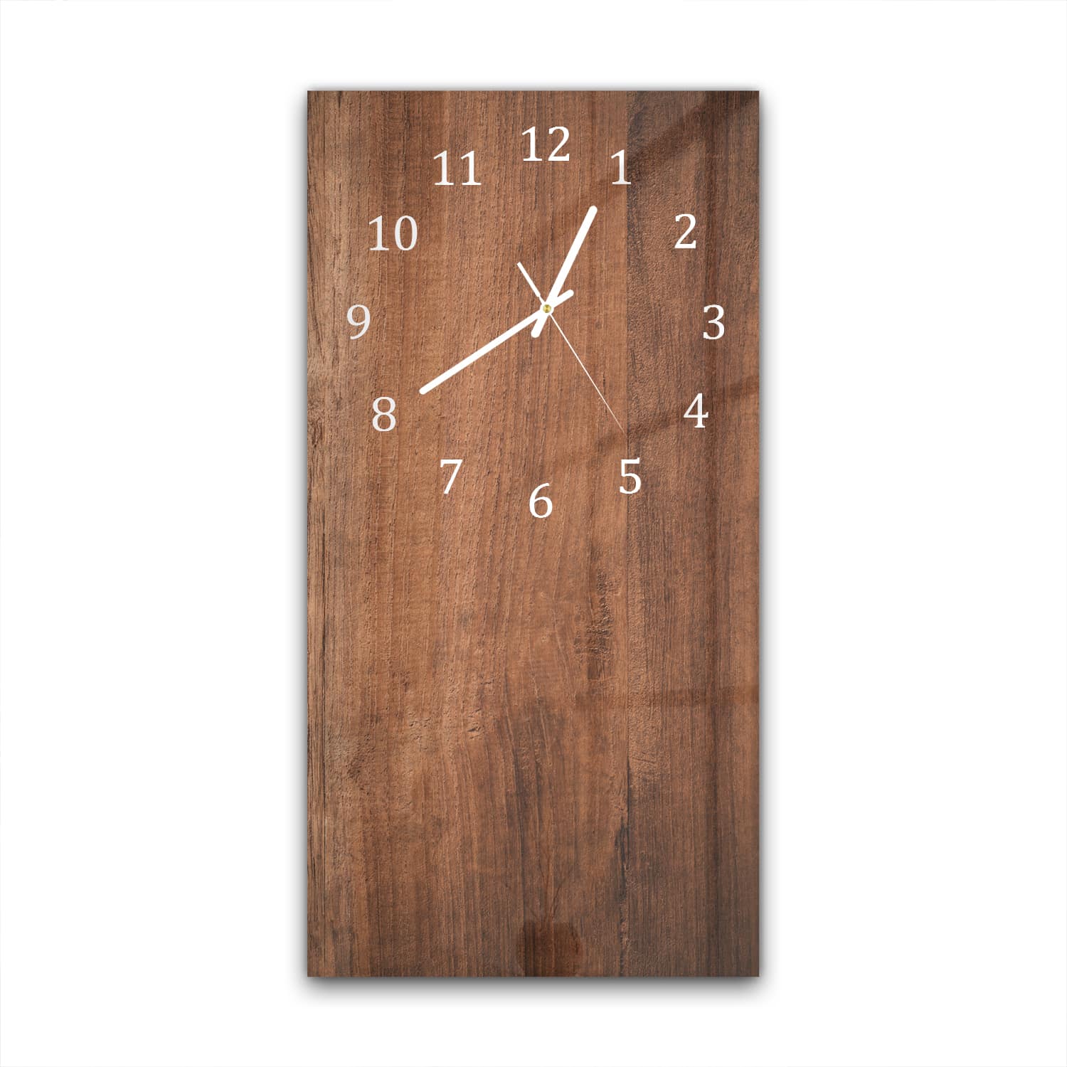 Wanduhr 30x60 - Altes braunes Holz
