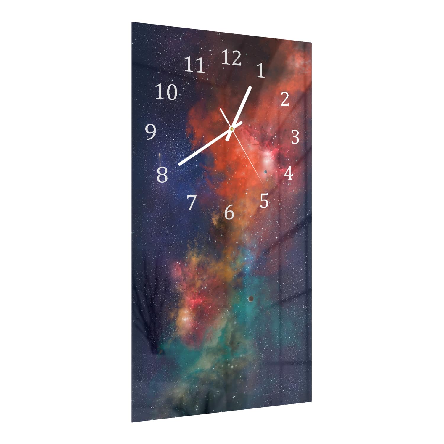 Wanduhr 30x60 - Bunter Himmel