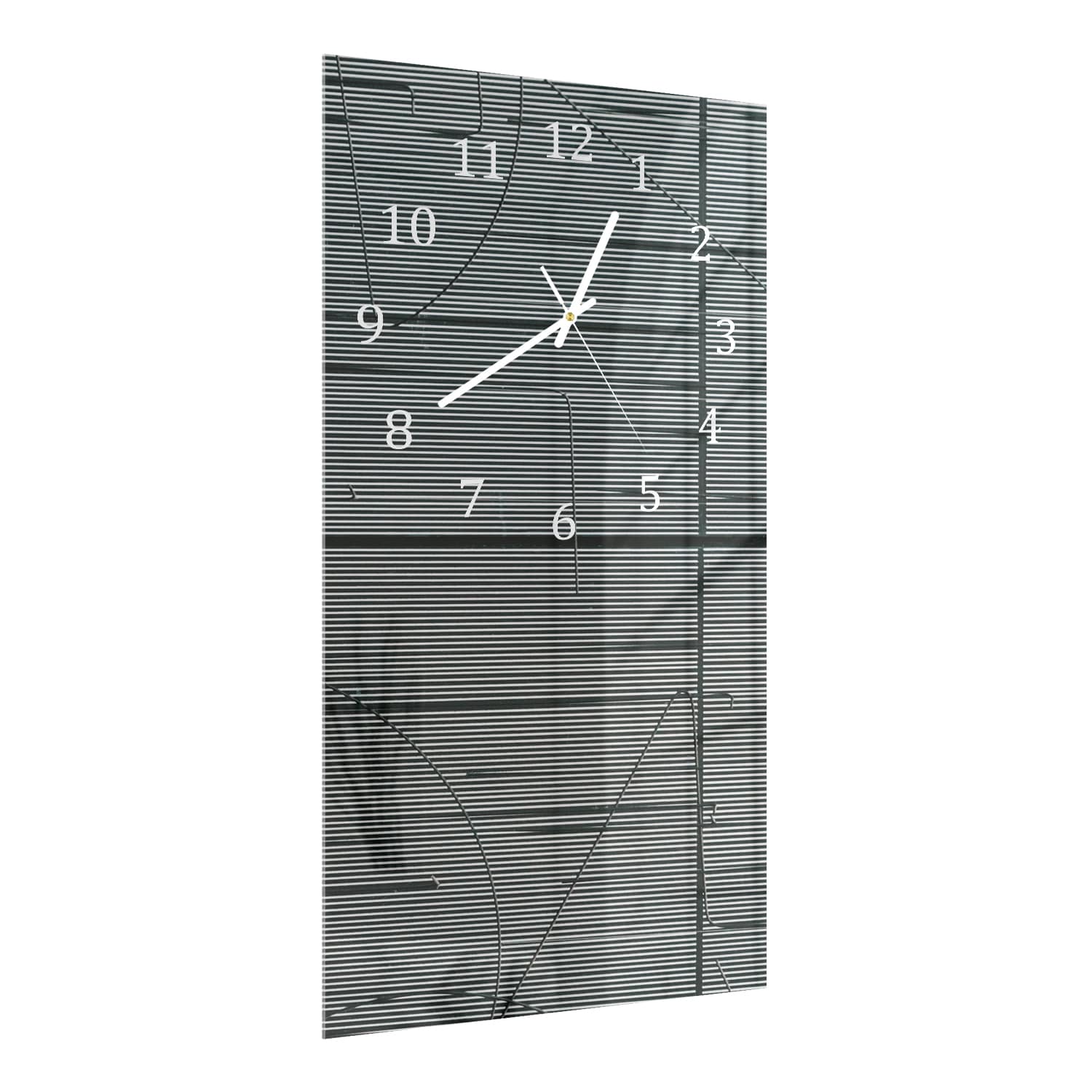 Wanduhr 30x60 - Linien der Struktur