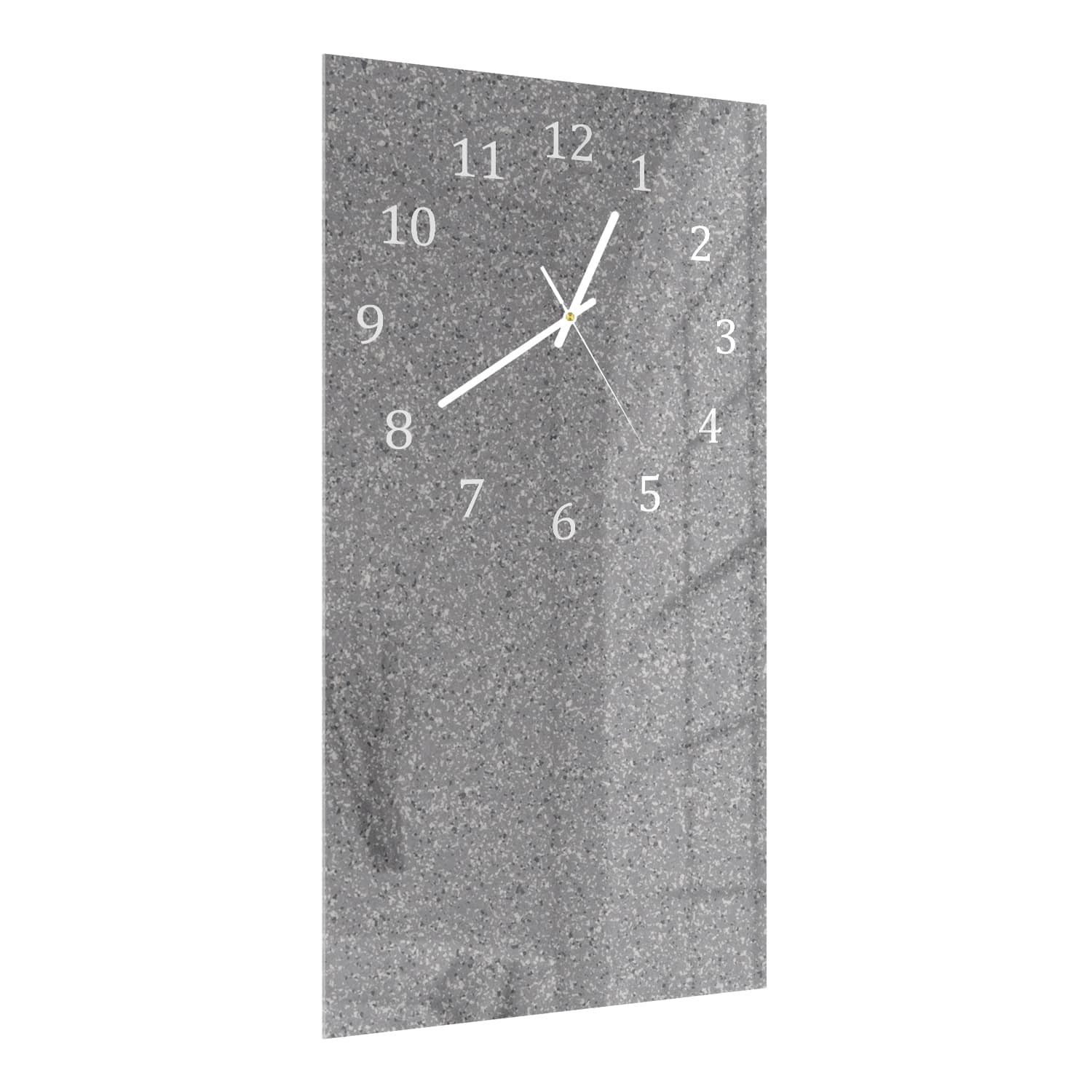 Wanduhr 30x60 - Grauer Granit