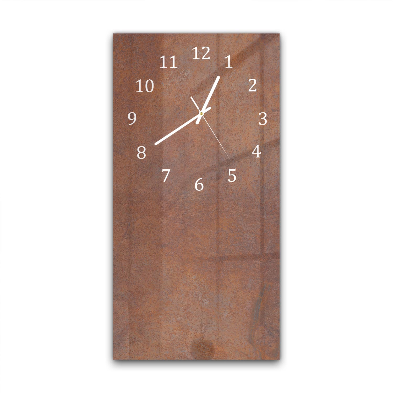 Wanduhr 30x60 - Rost-Textur