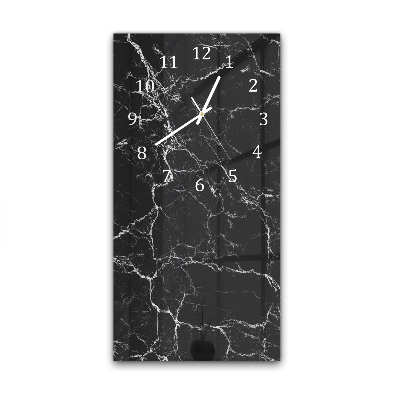 Wanduhr 30x60 - Nachtmarmor