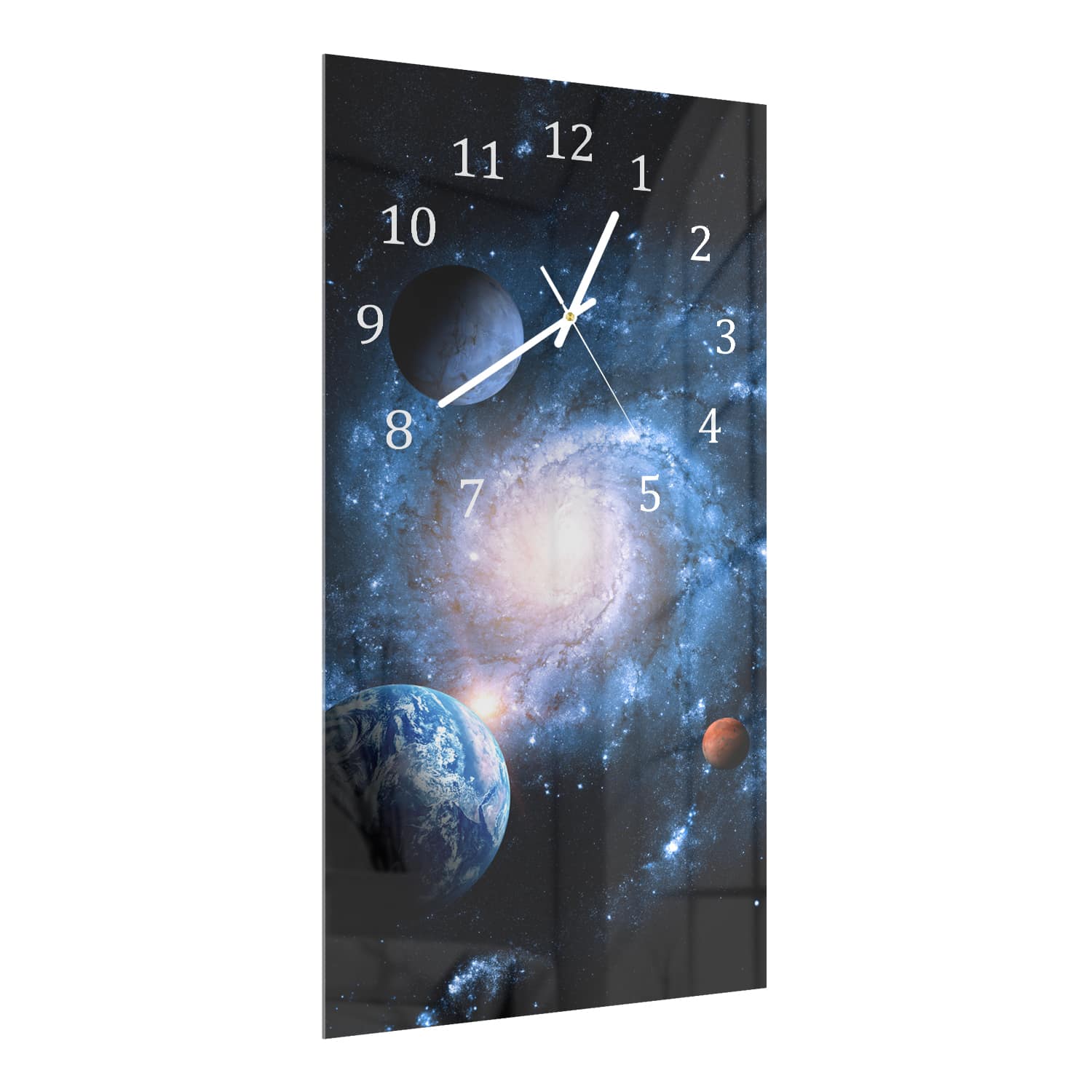 Wanduhr 30x60 - Planeten des Sonnensystems