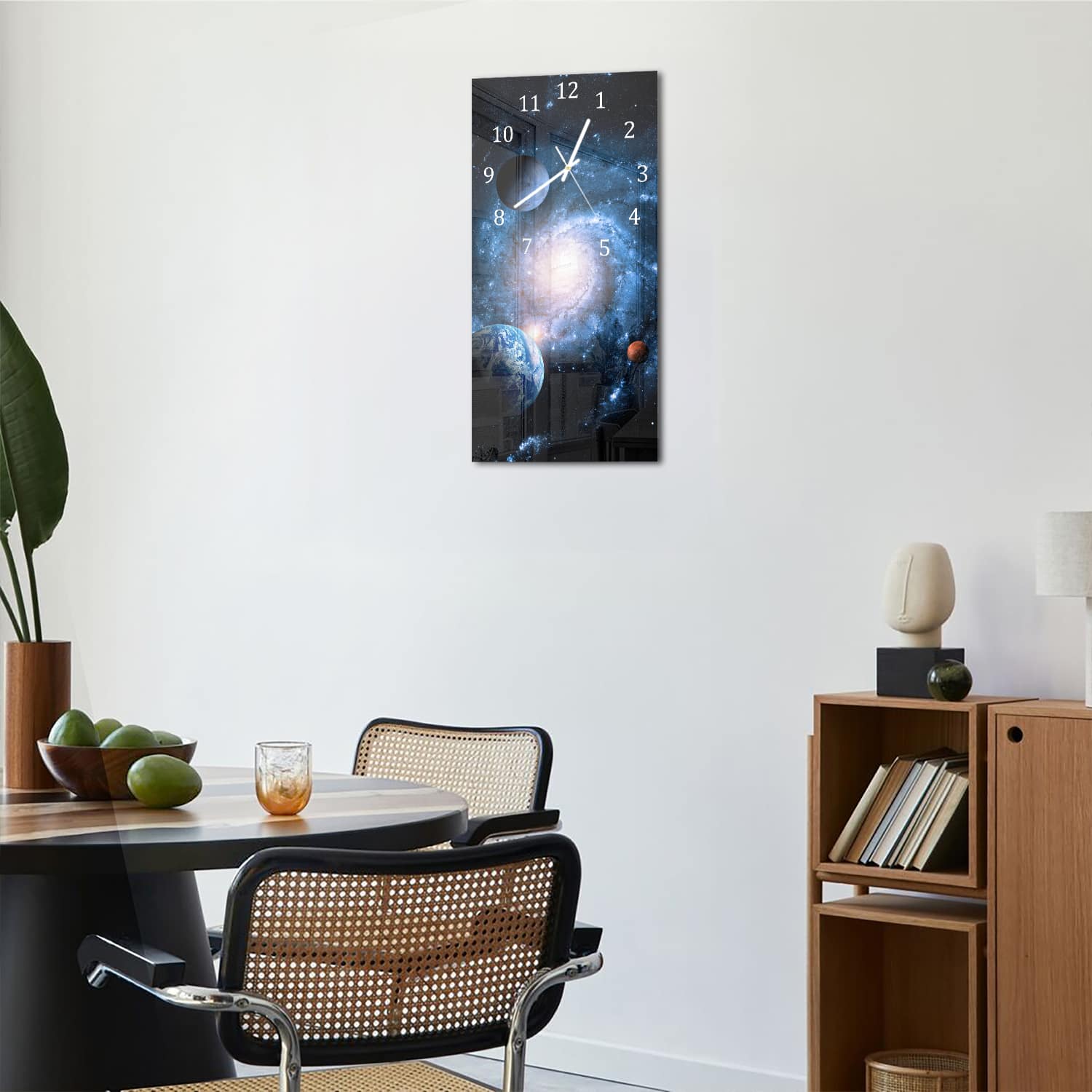 Wanduhr 30x60 - Planeten des Sonnensystems