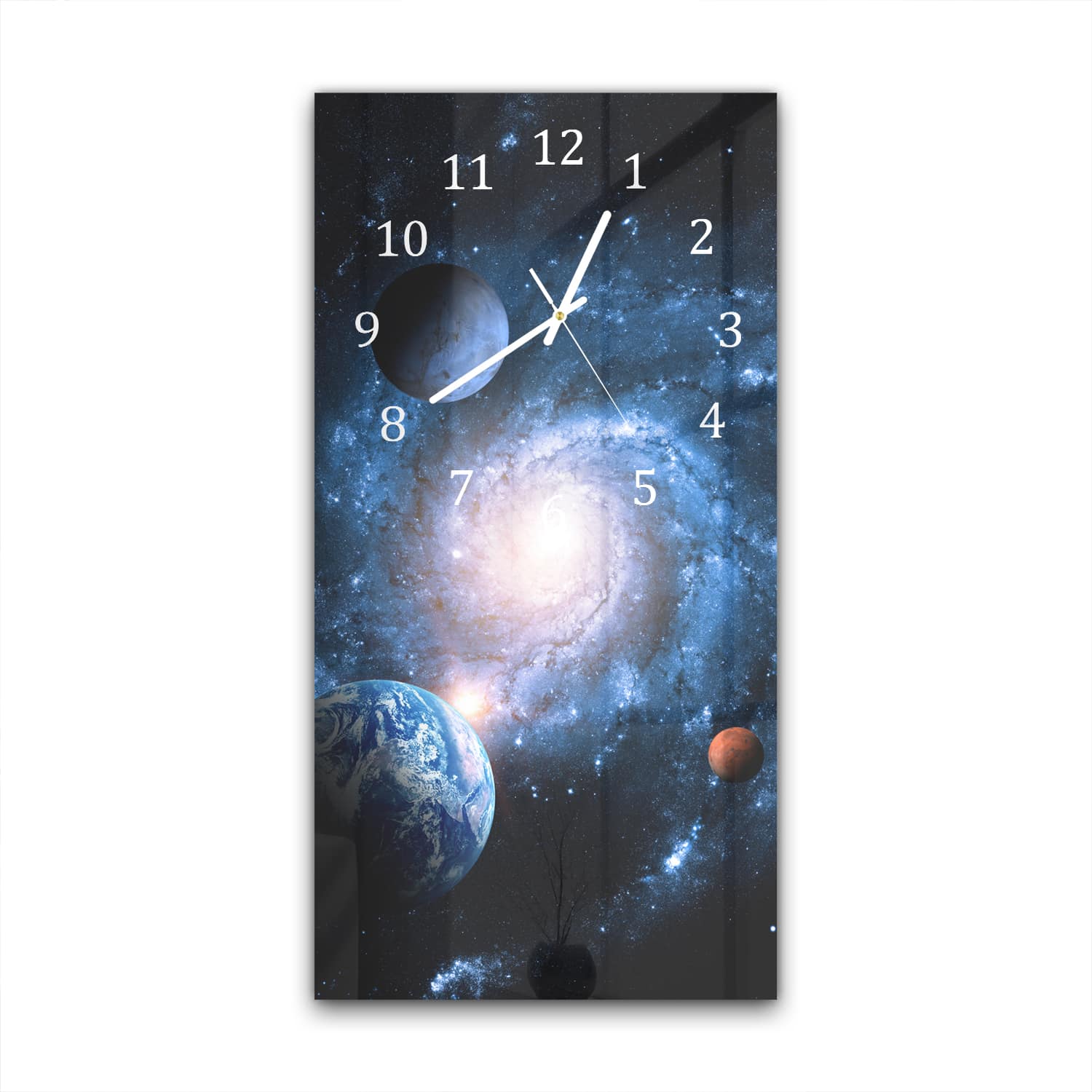 Wanduhr 30x60 - Planeten des Sonnensystems