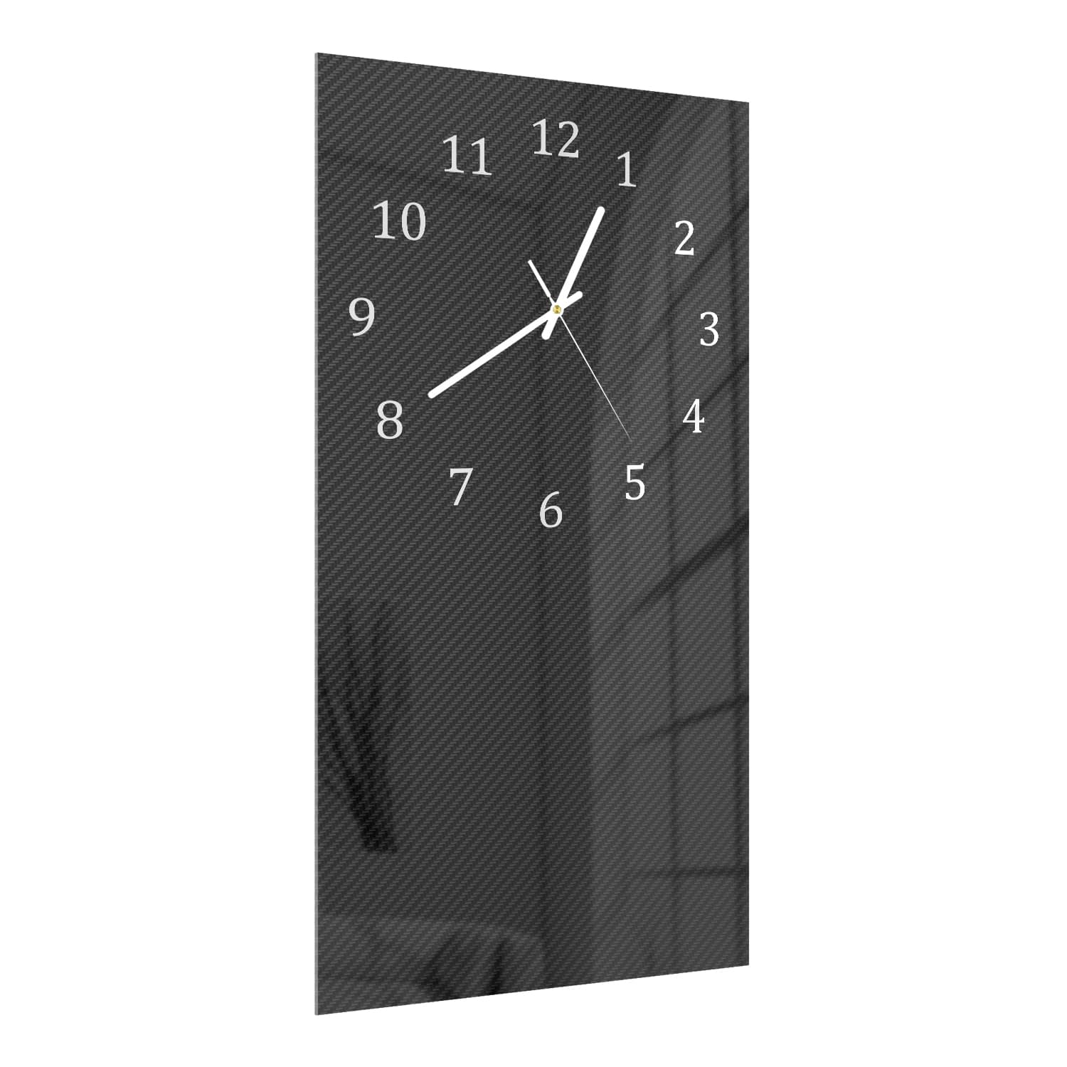 Wanduhr 30x60 - Kohlefaser