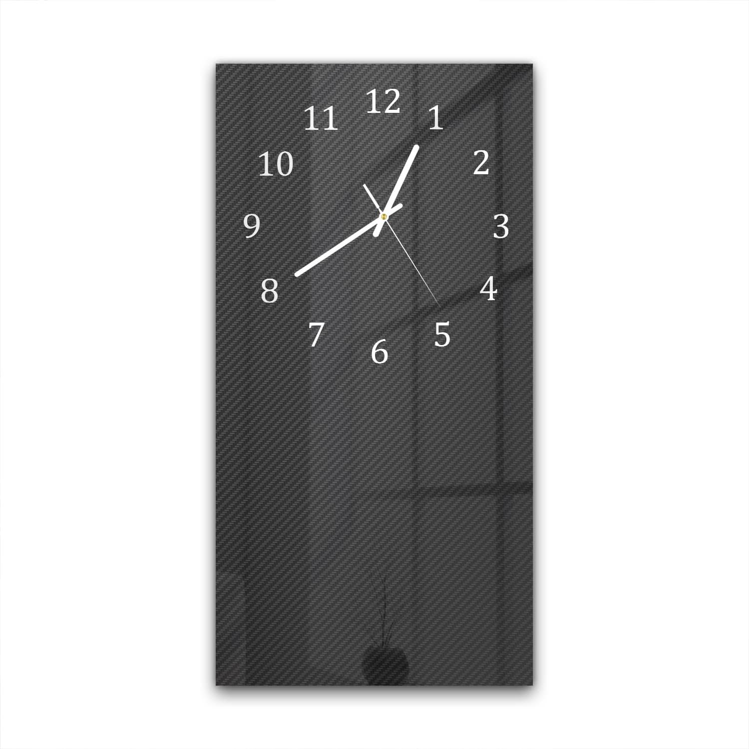 Wanduhr 30x60 - Kohlefaser