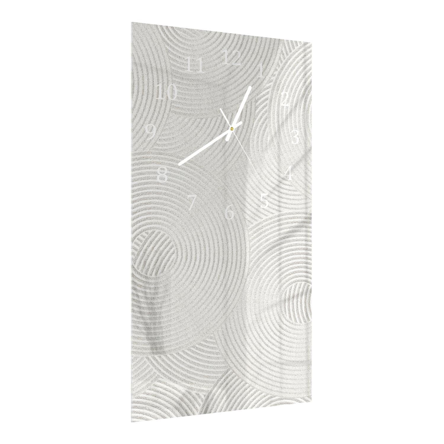 Wanduhr 30x60 - Zen-Muster