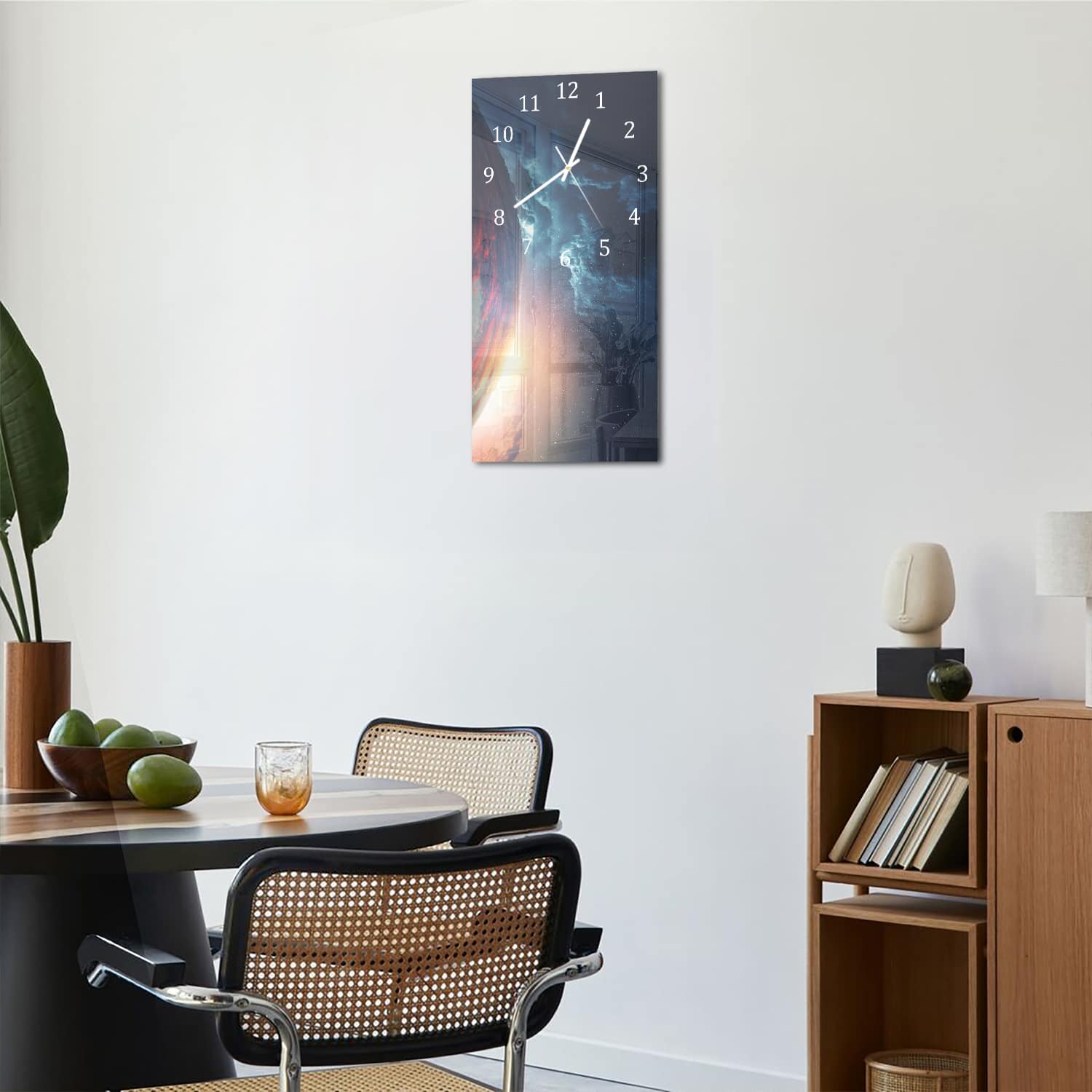 Wanduhr 30x60 - Planetenbahn