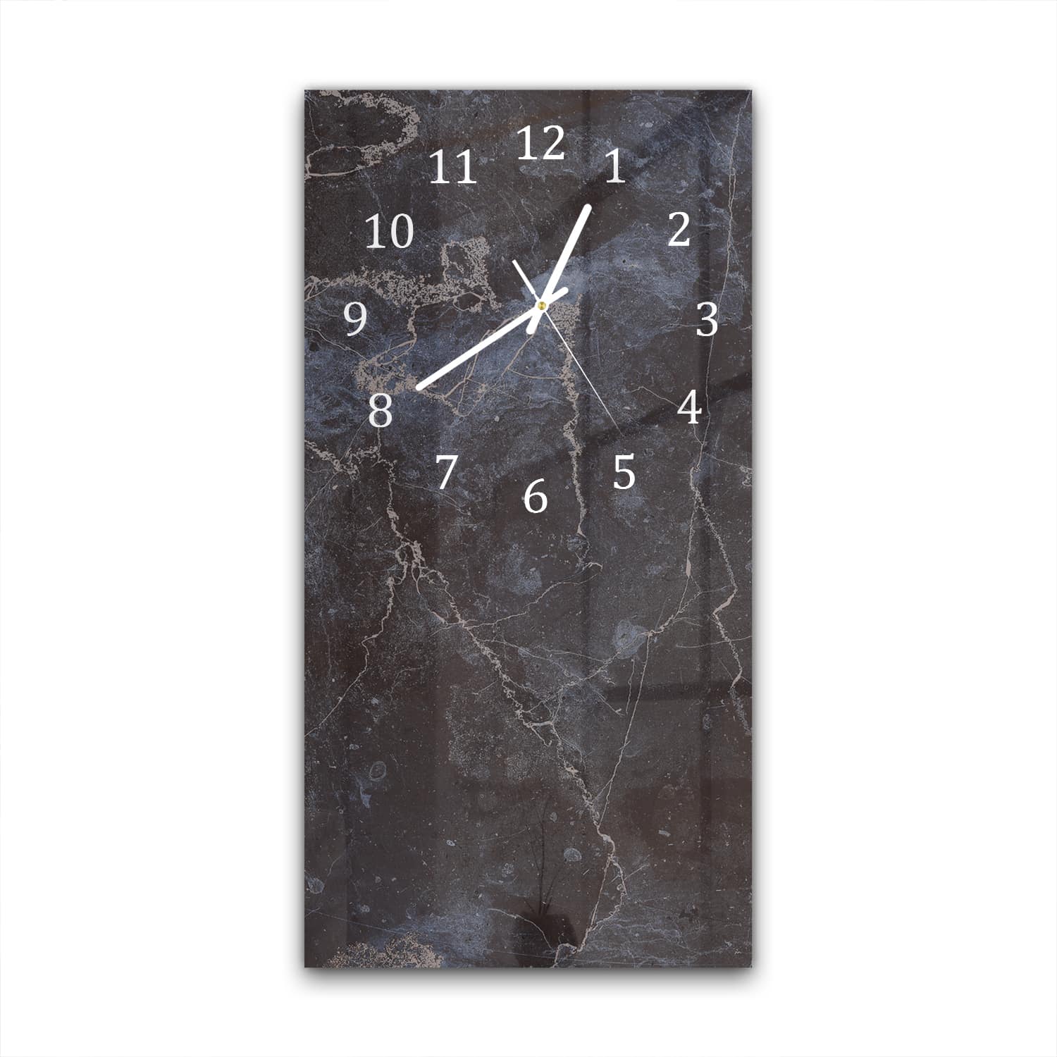 Wanduhr 30x60 - Mitternachtsblauer Marmor