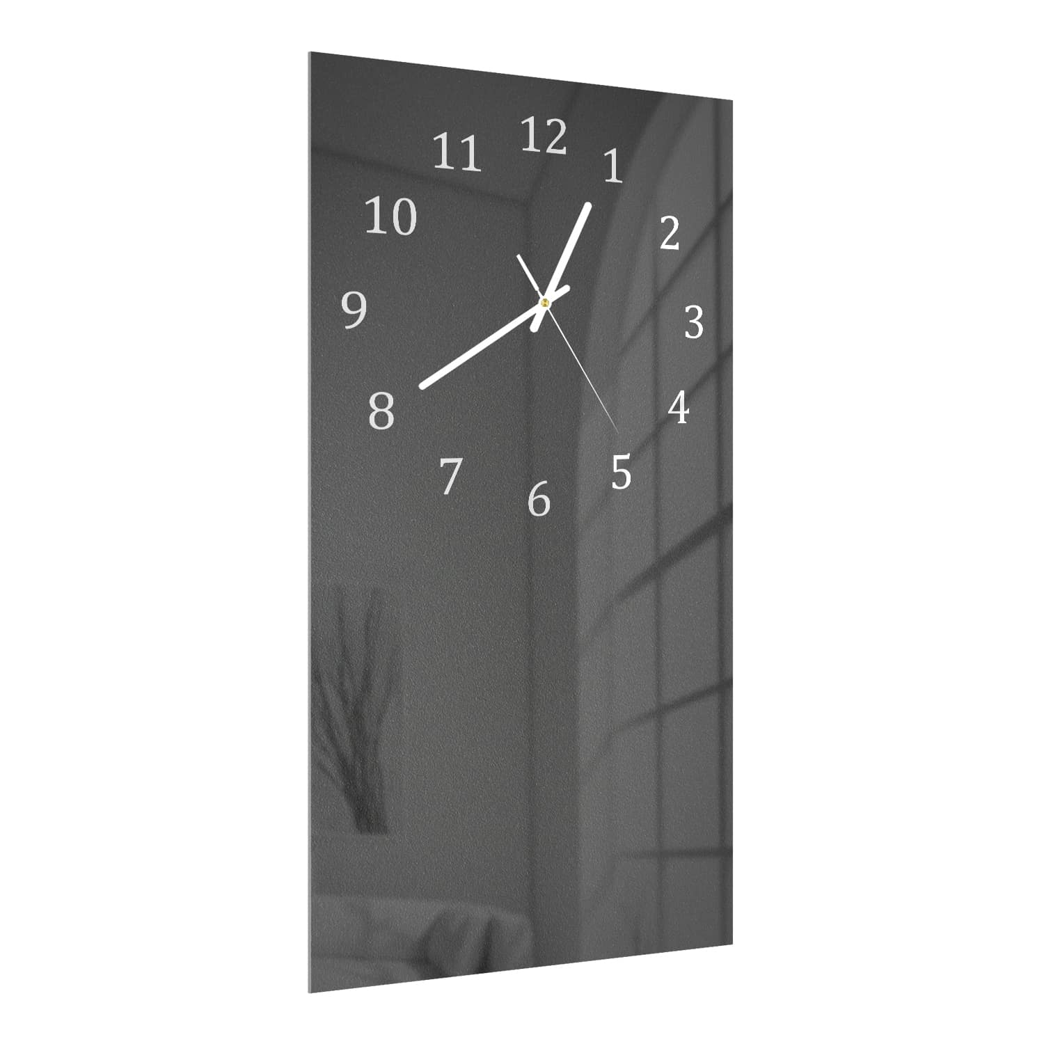 Wanduhr 30x60 - Matt dunkelgrau