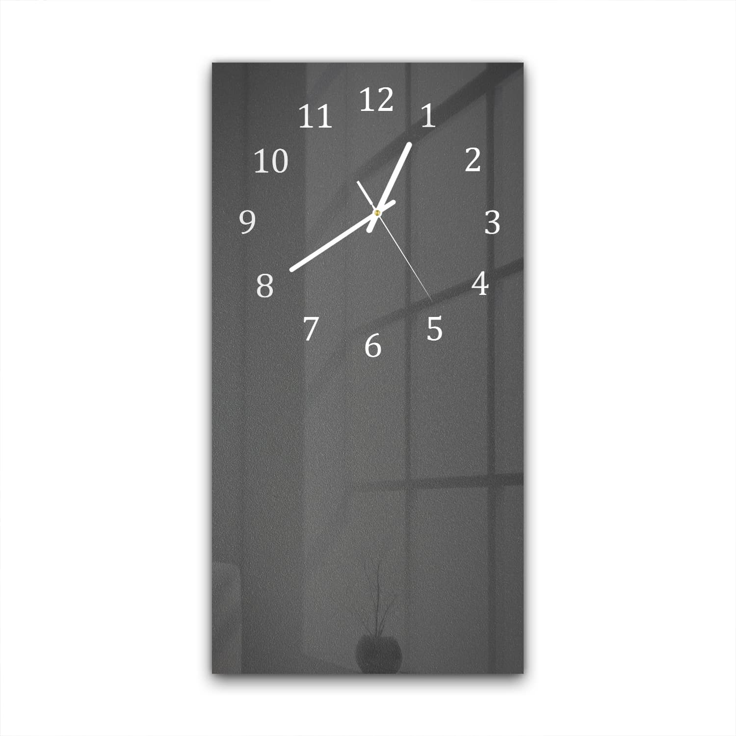 Wanduhr 30x60 - Matt dunkelgrau