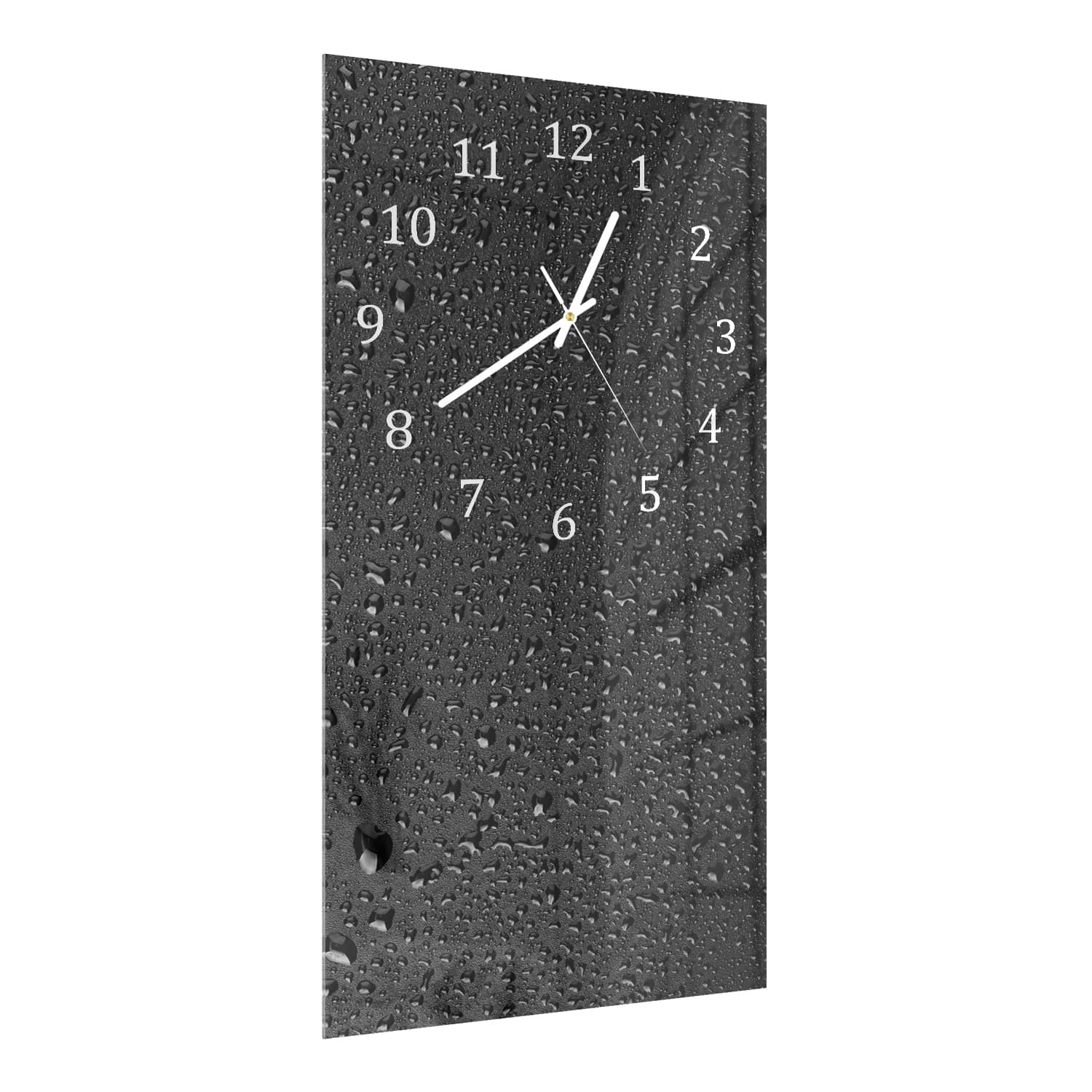 Wanduhr 30x60 - Wassertropfen
