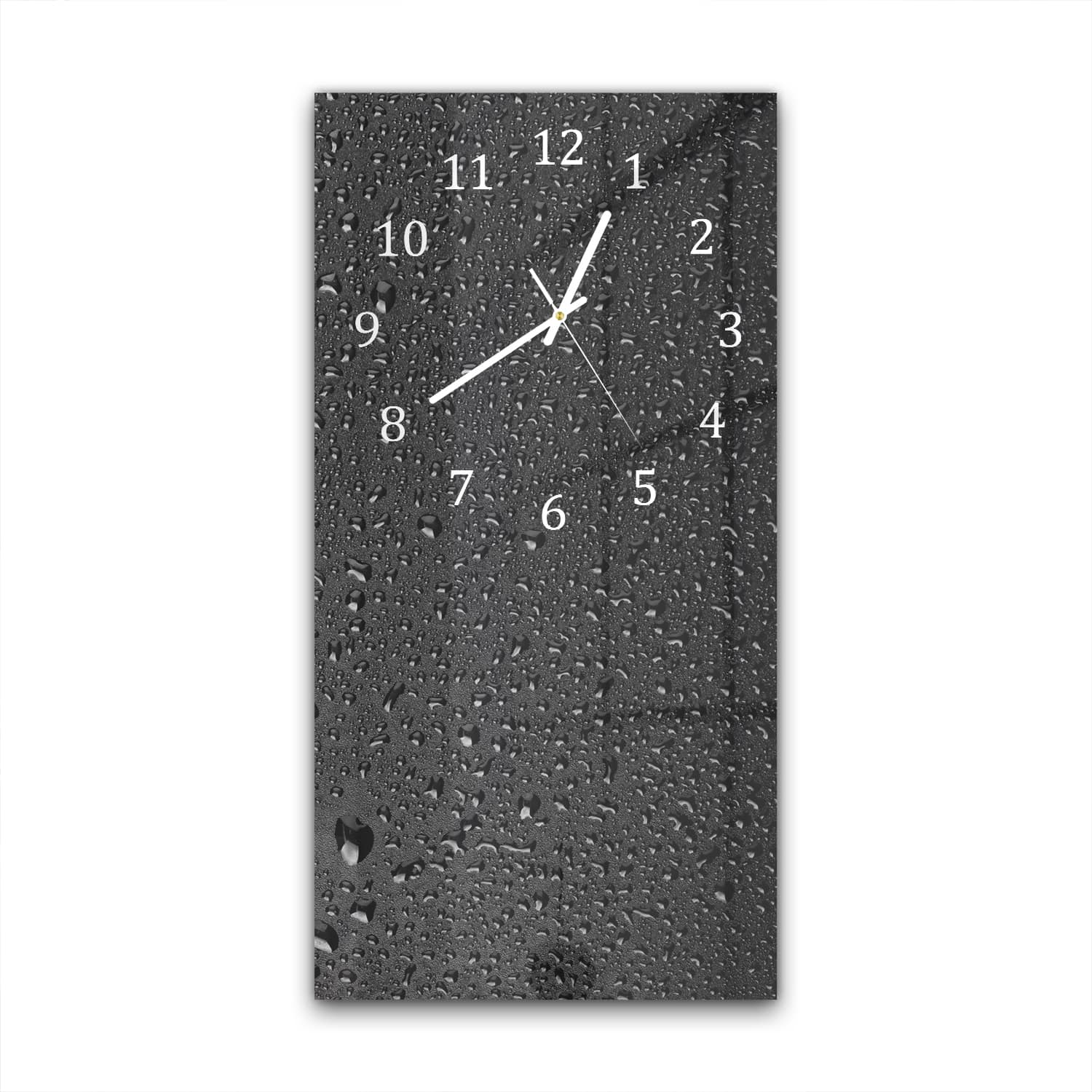 Wanduhr 30x60 - Wassertropfen