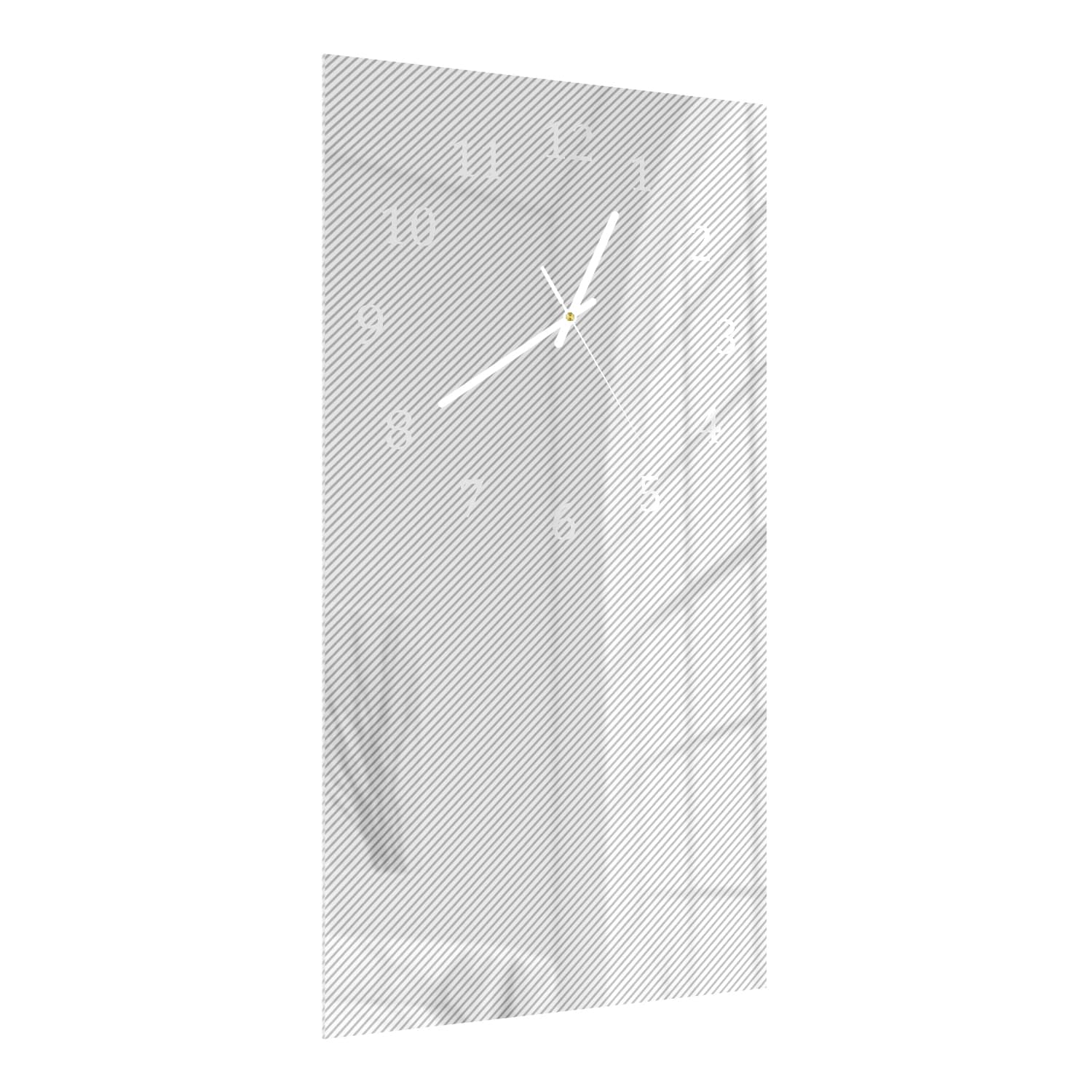 Wanduhr 30x60 - Abstrakte Linien-Textur