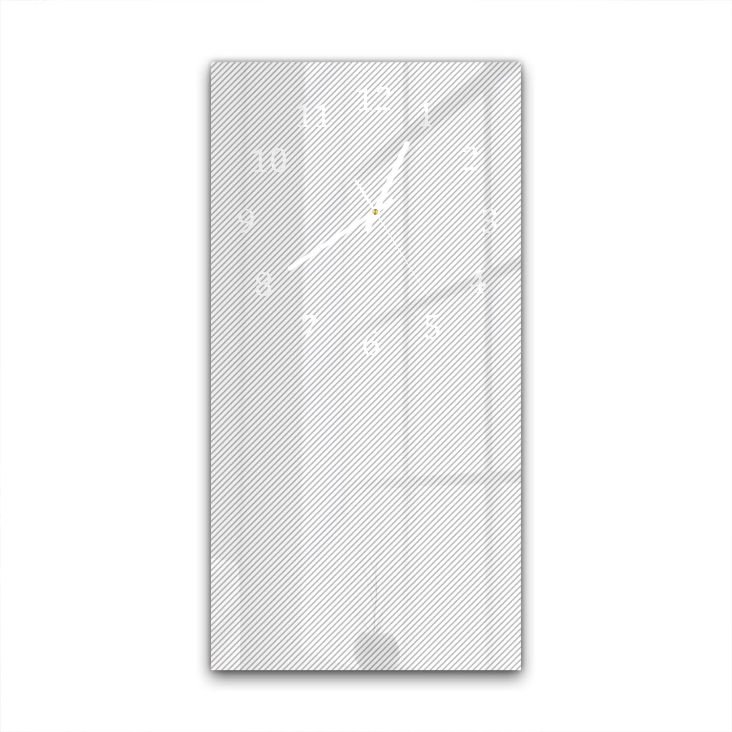 Wanduhr 30x60 - Abstrakte Linien-Textur