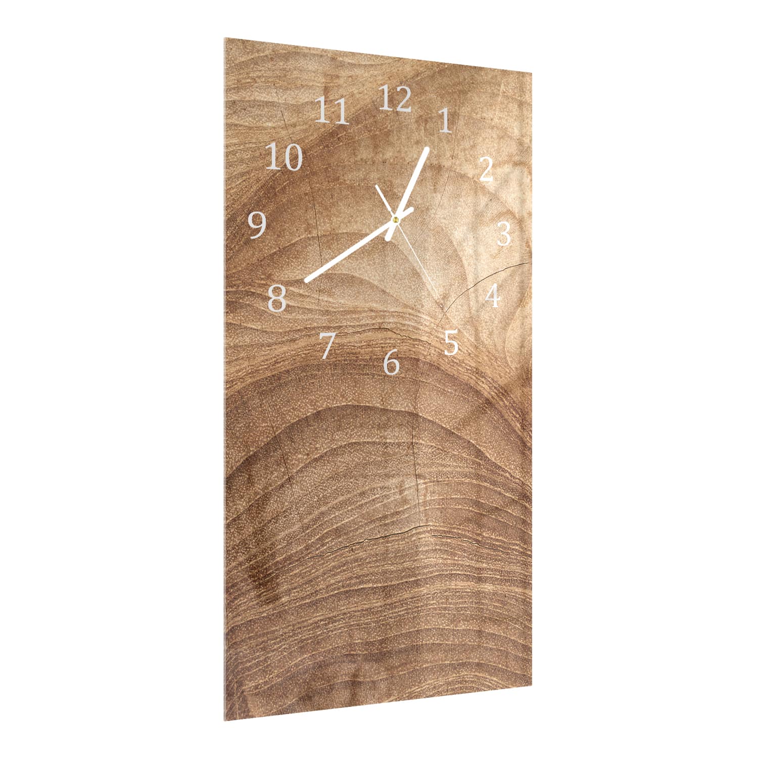 Wanduhr 30x60 - Holztextur